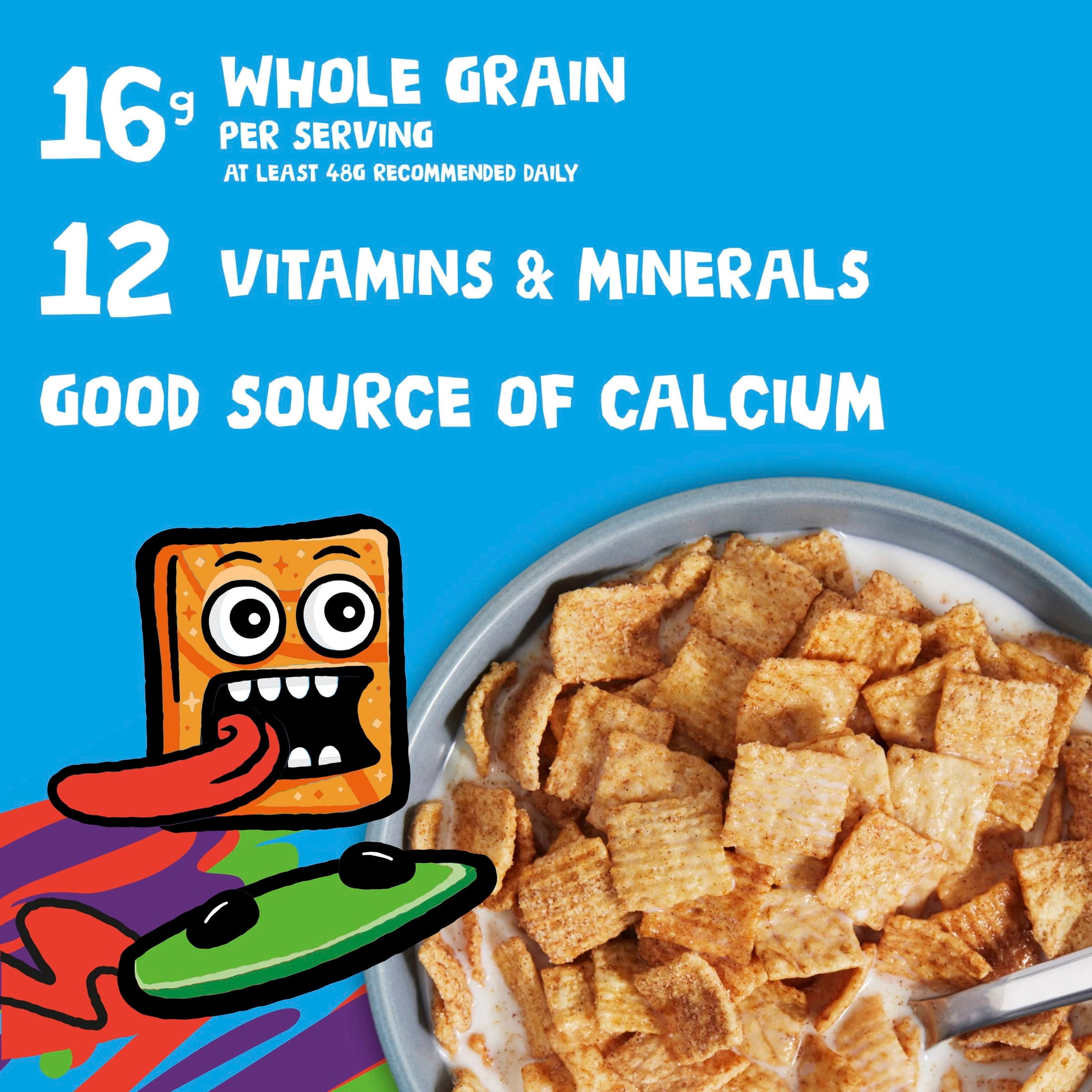 Cinnamon Toast Crunch Breakfast Cereal, Crispy Whole Grain Cinnamon Sugar Squares (32 oz) z0gkb
