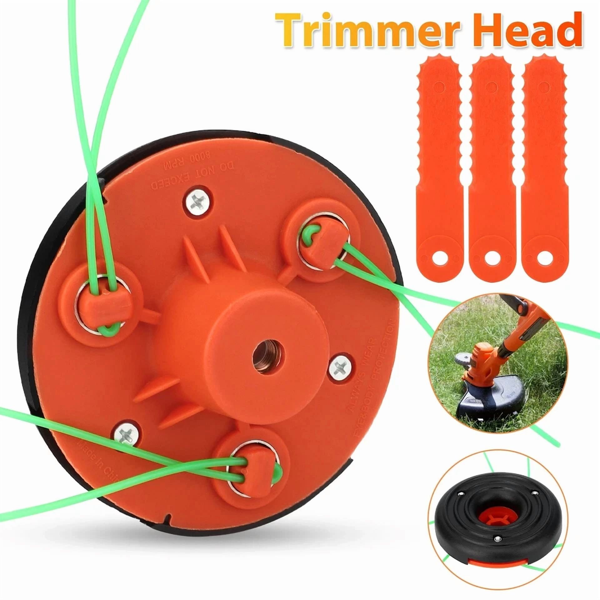 Purely Elizabeth Universal Lawn Trimmer Head Replacement for Weed Wacker (Heavy-Duty, 1 Pack) fiamy