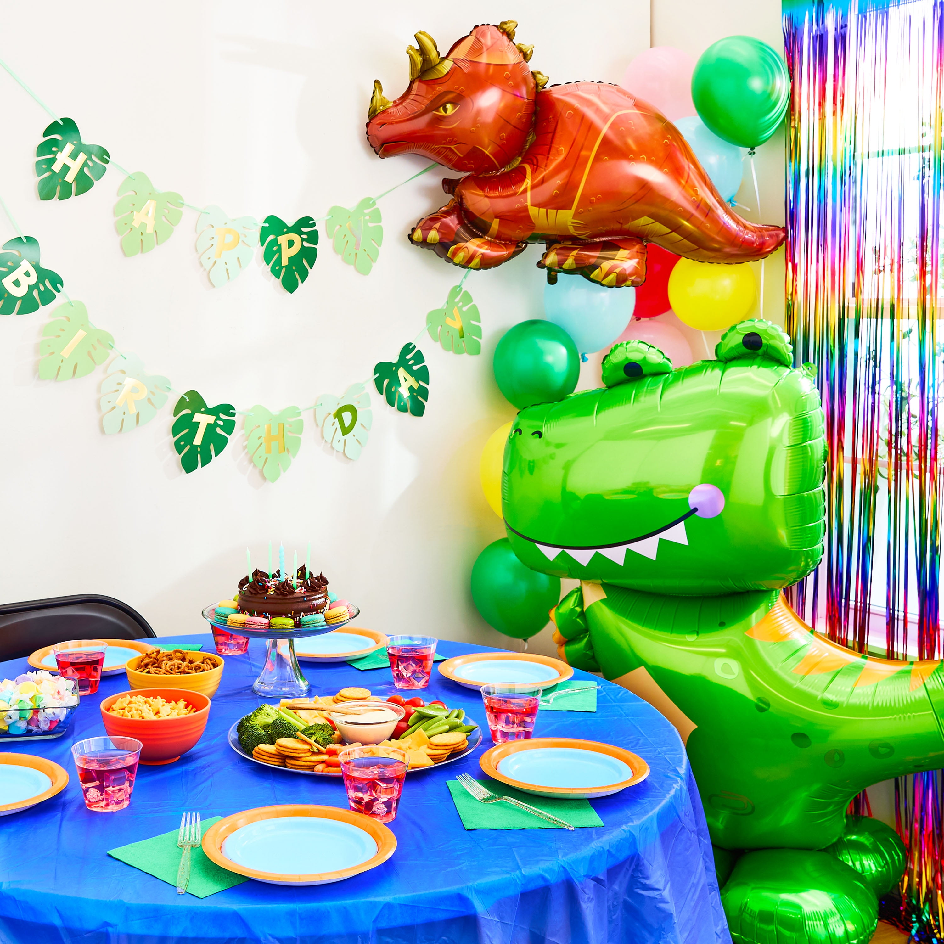 Way To Celebrate Happy Birthday Jungle Banner, Gold Foil Lettering, Party Decoration (Gold, 92 in) 4pa3r