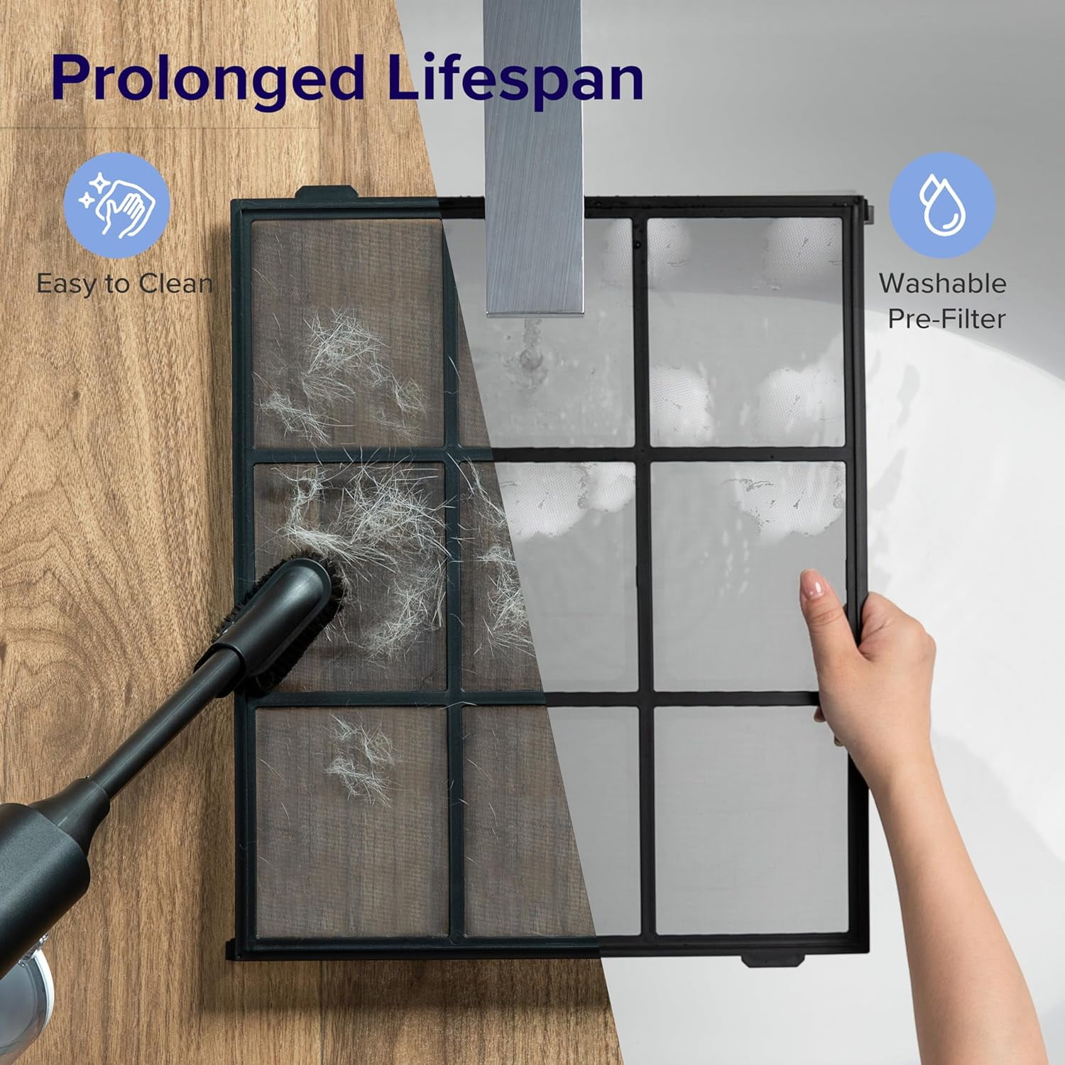 Levoit Vital 200S-P Smart Air Purifier with 3-Stage HEPA Filtration for Pet Hair and Dander Control (White, 1876 sq ft) vp620