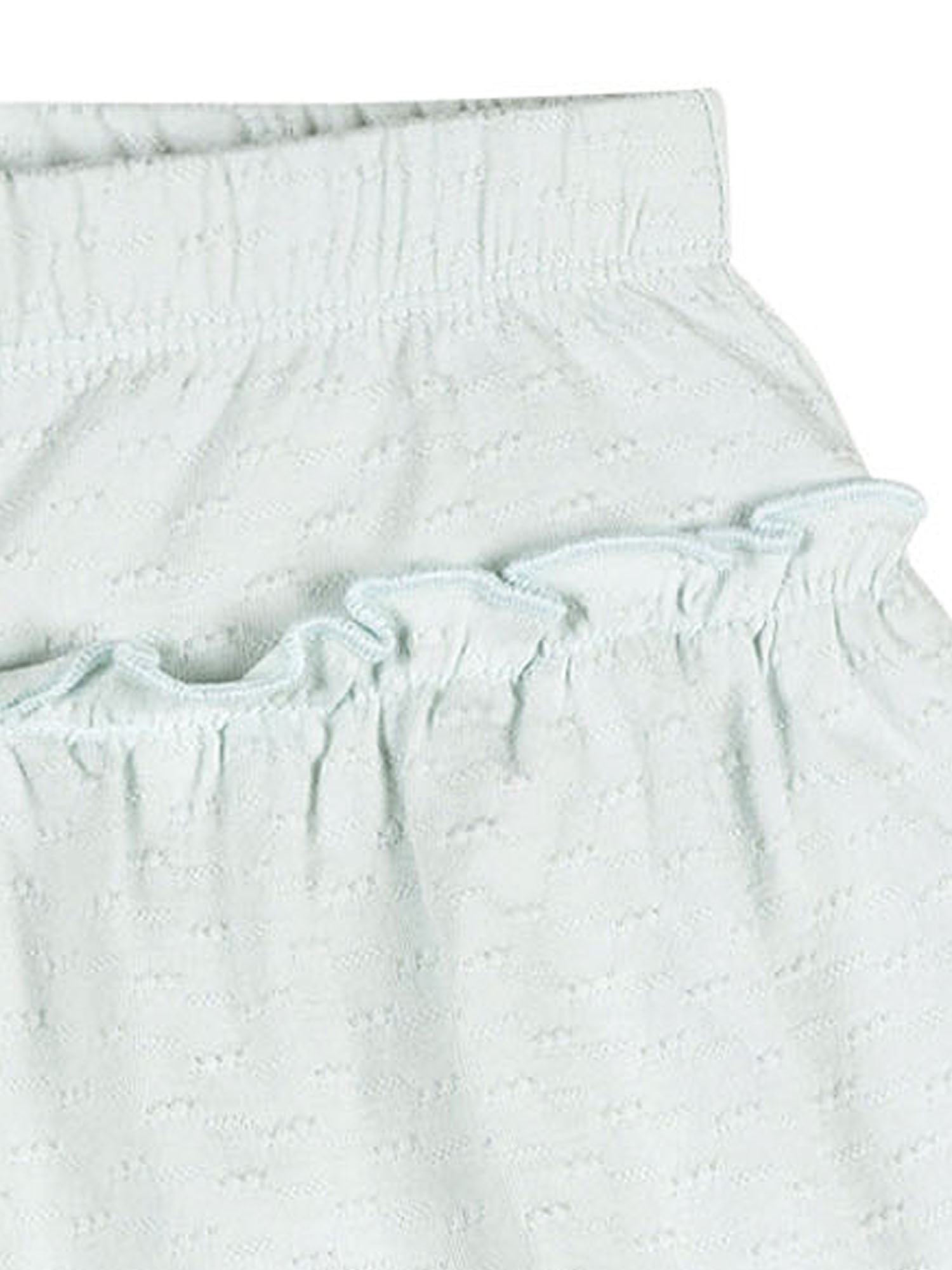 Modern Moments by Gerber Toddler Girl Organic Cotton Top and Short Outfit Set (Blue, 4-Piece) 56frj