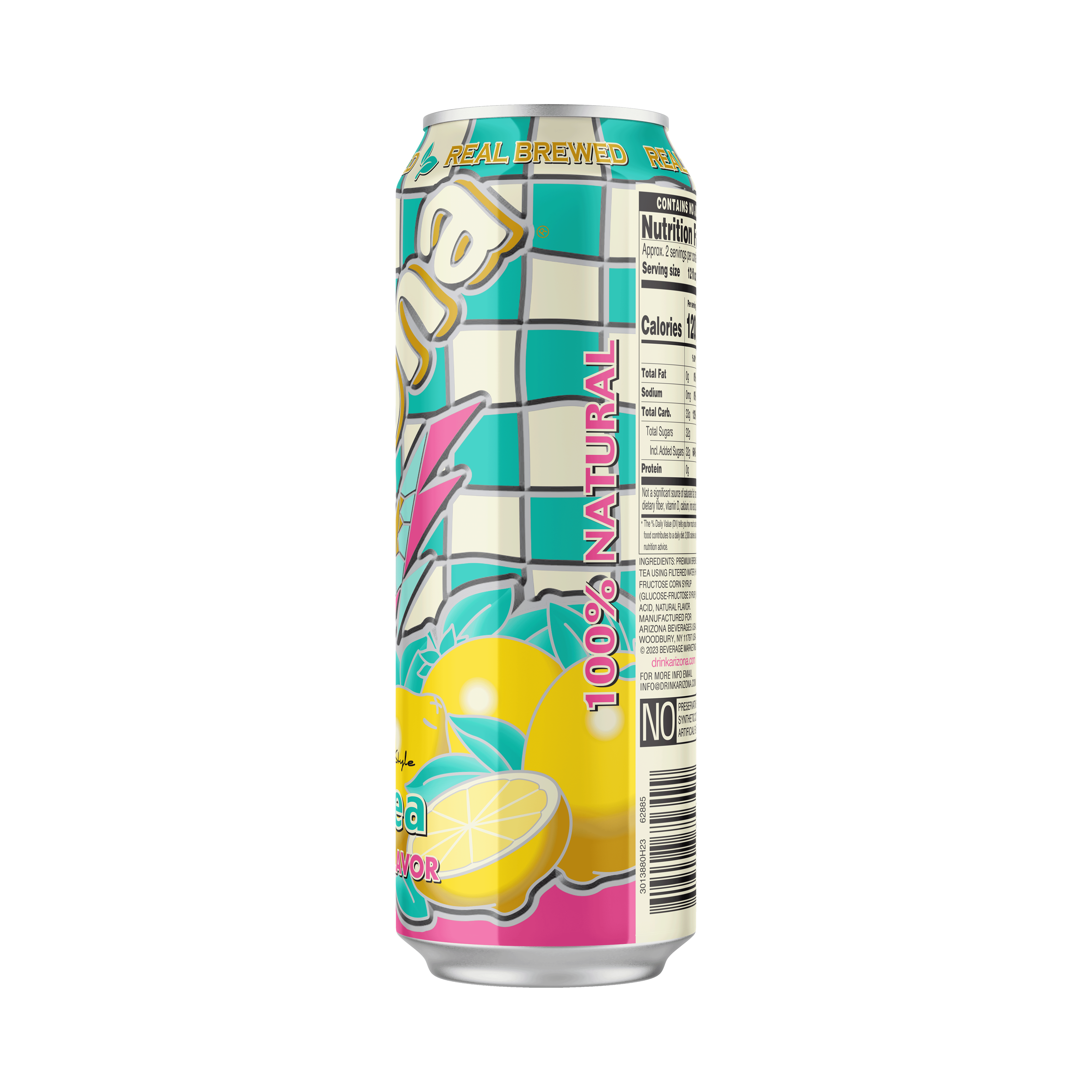 AriZona Lemon Tea Refreshing Citrus Flavored Beverage (22 fl oz) 4sfut