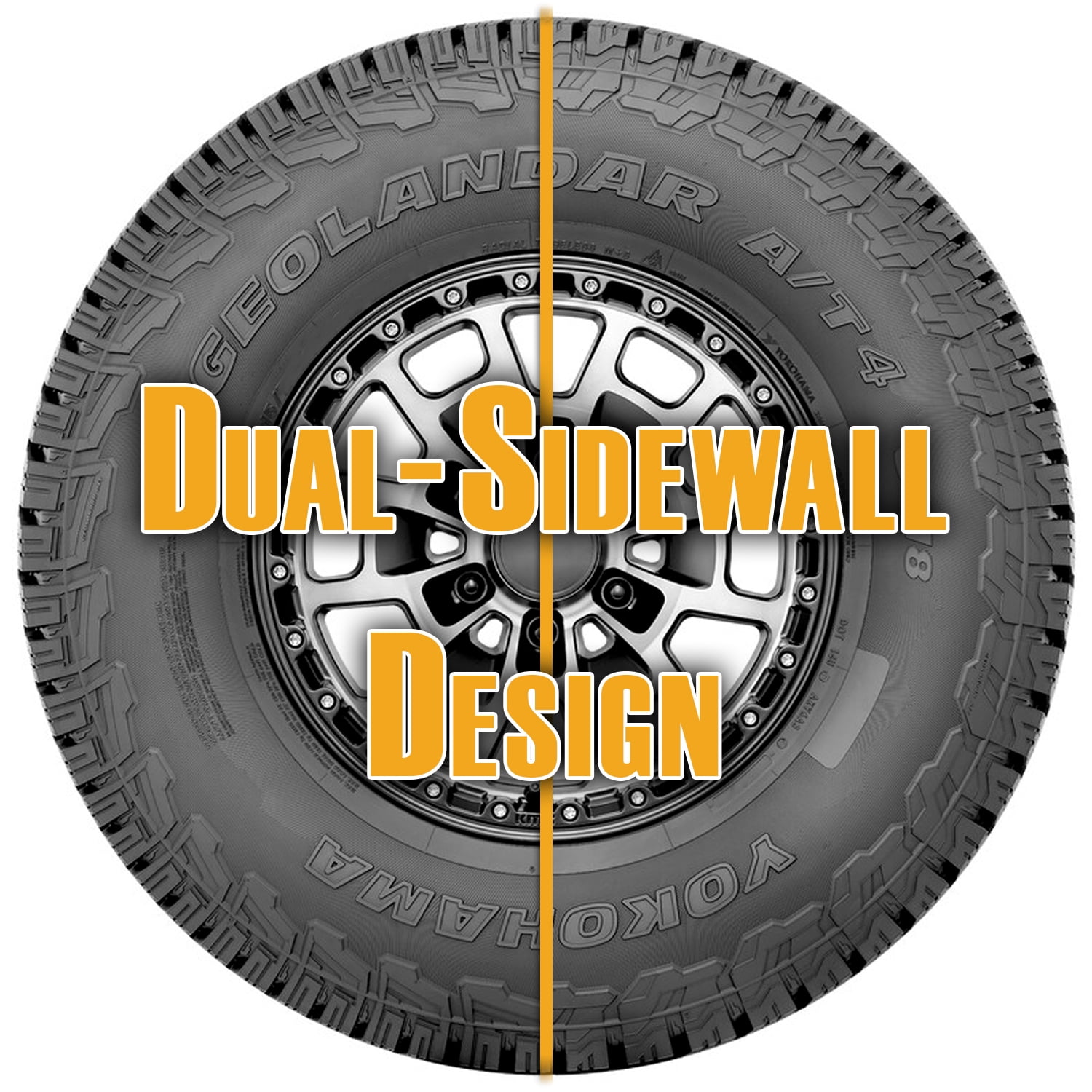 Yokohama Geolandar A/T4 G018 All-Terrain All-Weather Tire (235/55R19, XL Load Range) 3r9bl