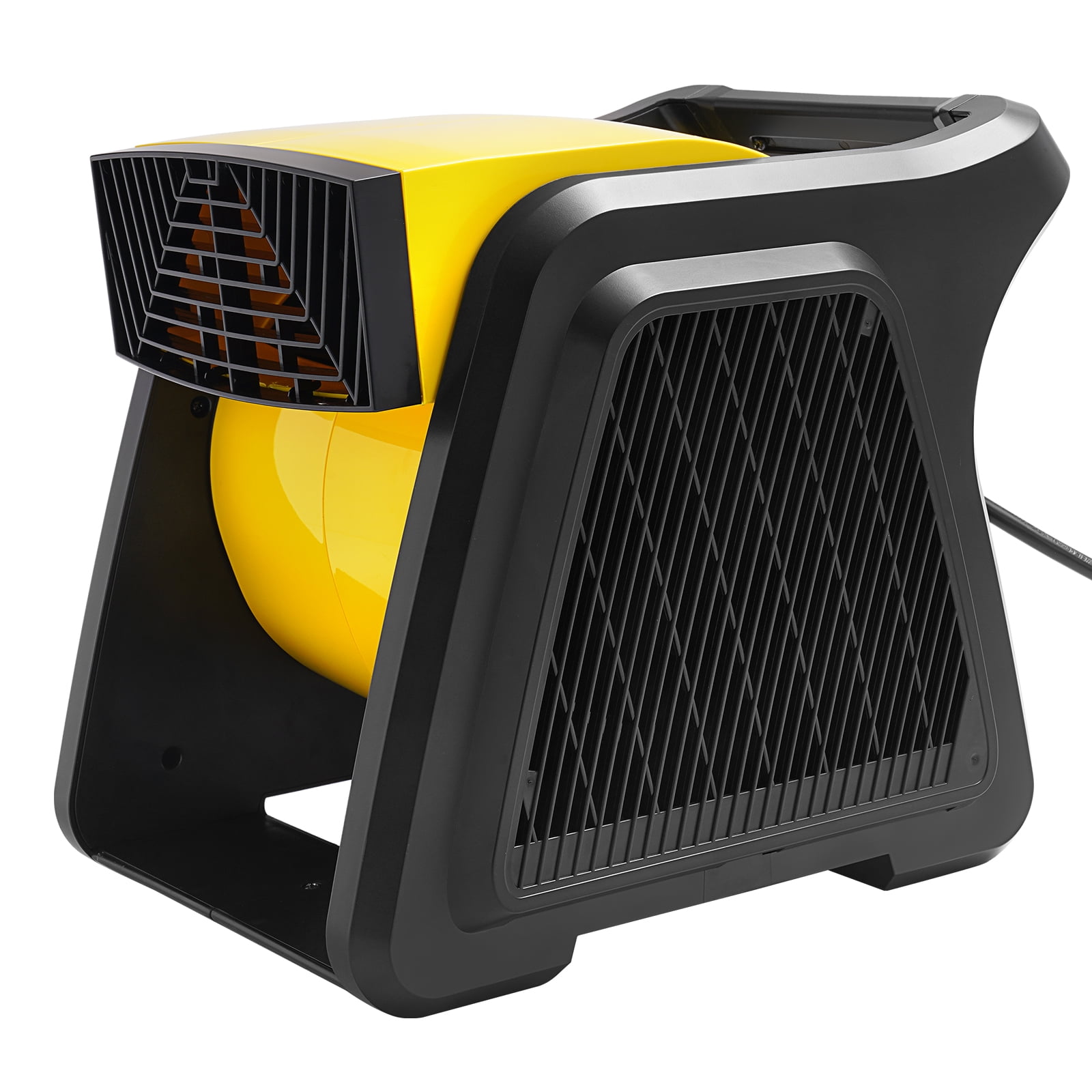 VEVOR 600 CFM 3-Speed Floor Blower Fan, Portable Utility Air Mover for Carpet Drying and Ventilation (Black, 12.8 in x 10.2 in x 11.4 in) hyknc