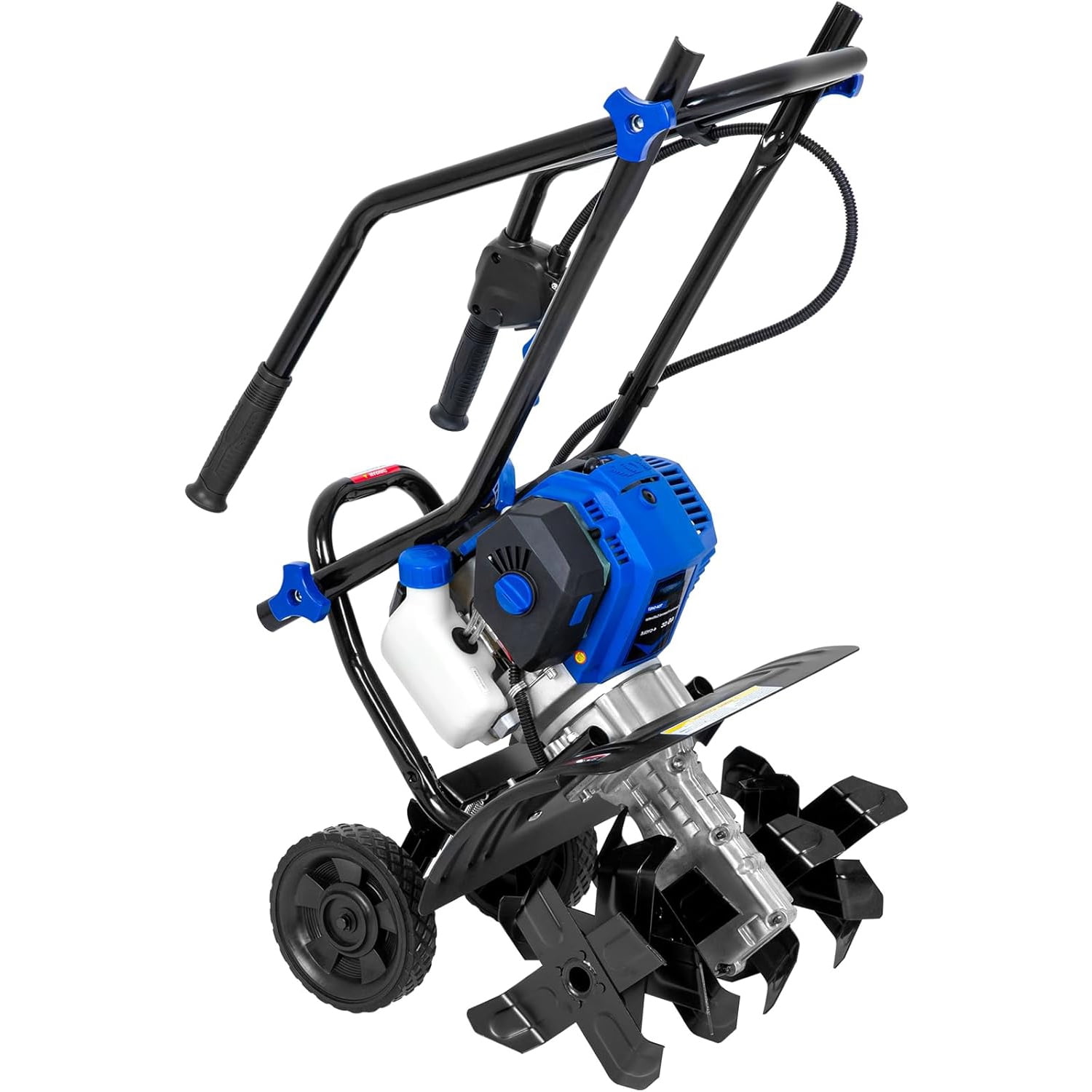 ANLIBATT Gas Tiller Cultivator 46cc 1.9HP Heavy-Duty Garden Soil Rototiller (16 in. Width, 8 in. Depth) gy28p