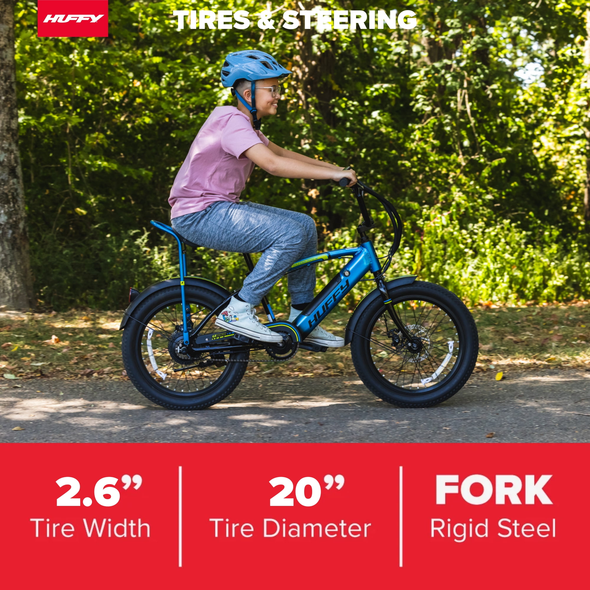 Huffy eThunder Road Electric Bike (Teal, 20 in) kst95