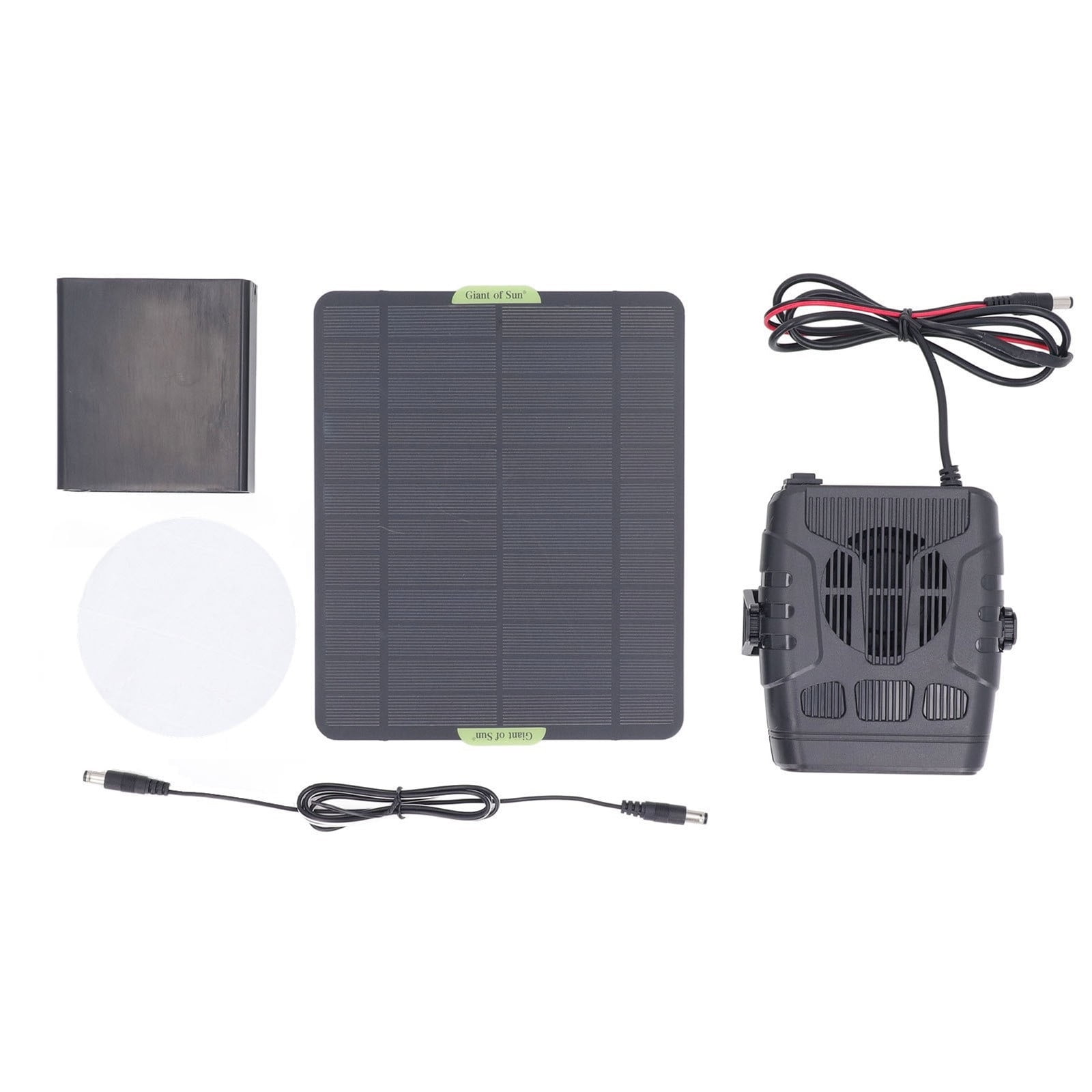 Yilyih Portable Solar Powered Heater and Power Bank (Black, 1 Unit) 1d7st