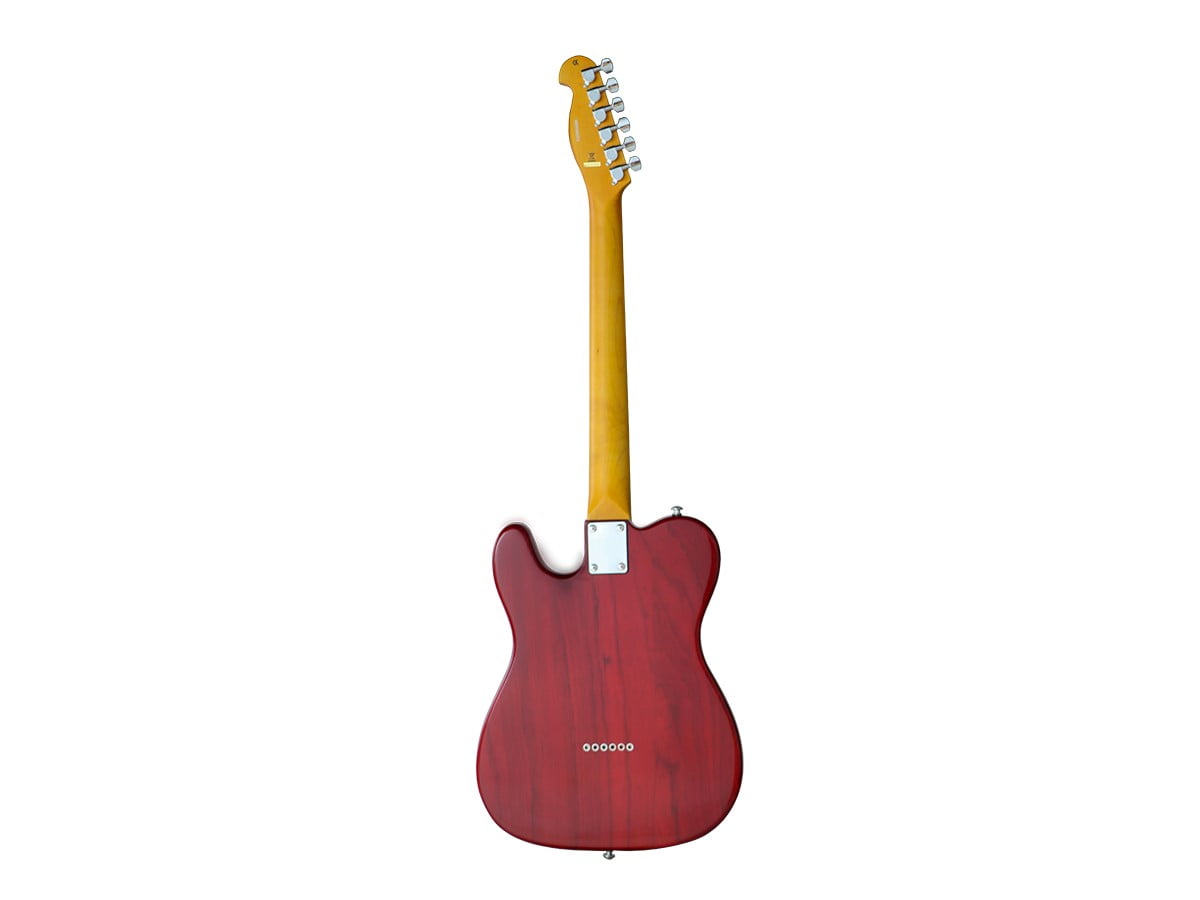 Monoprice Indio Retro DLX Plus Electric Guitar (Cherry Burst, Solid Ash Body, Maple Neck, Includes Gig Bag) zhubr - Image 2