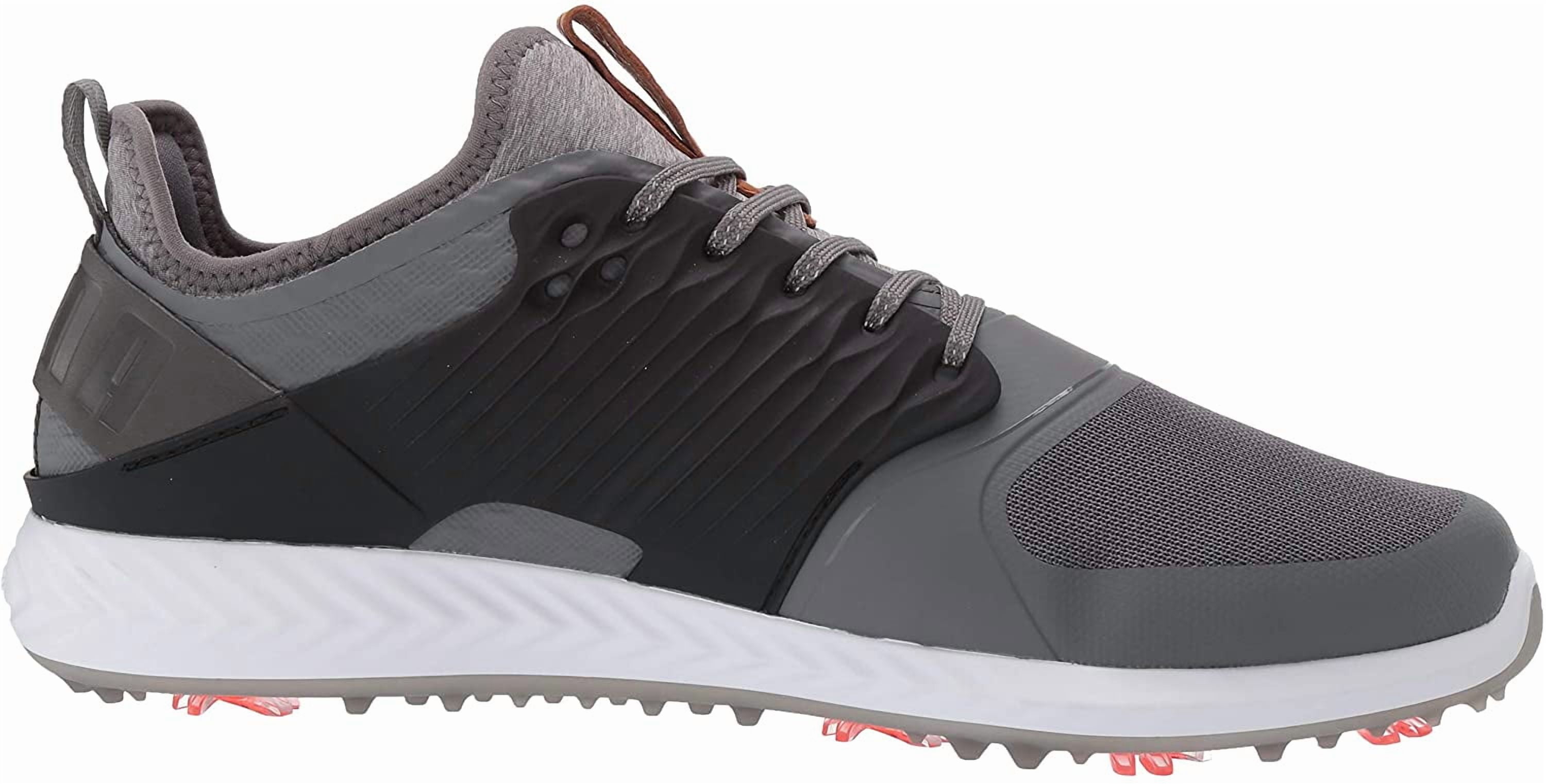 Puma IGNITE PWRADAPT Caged Golf Shoes Waterproof Performance Spiked Footwear (White, 8 Medium) pn2pj