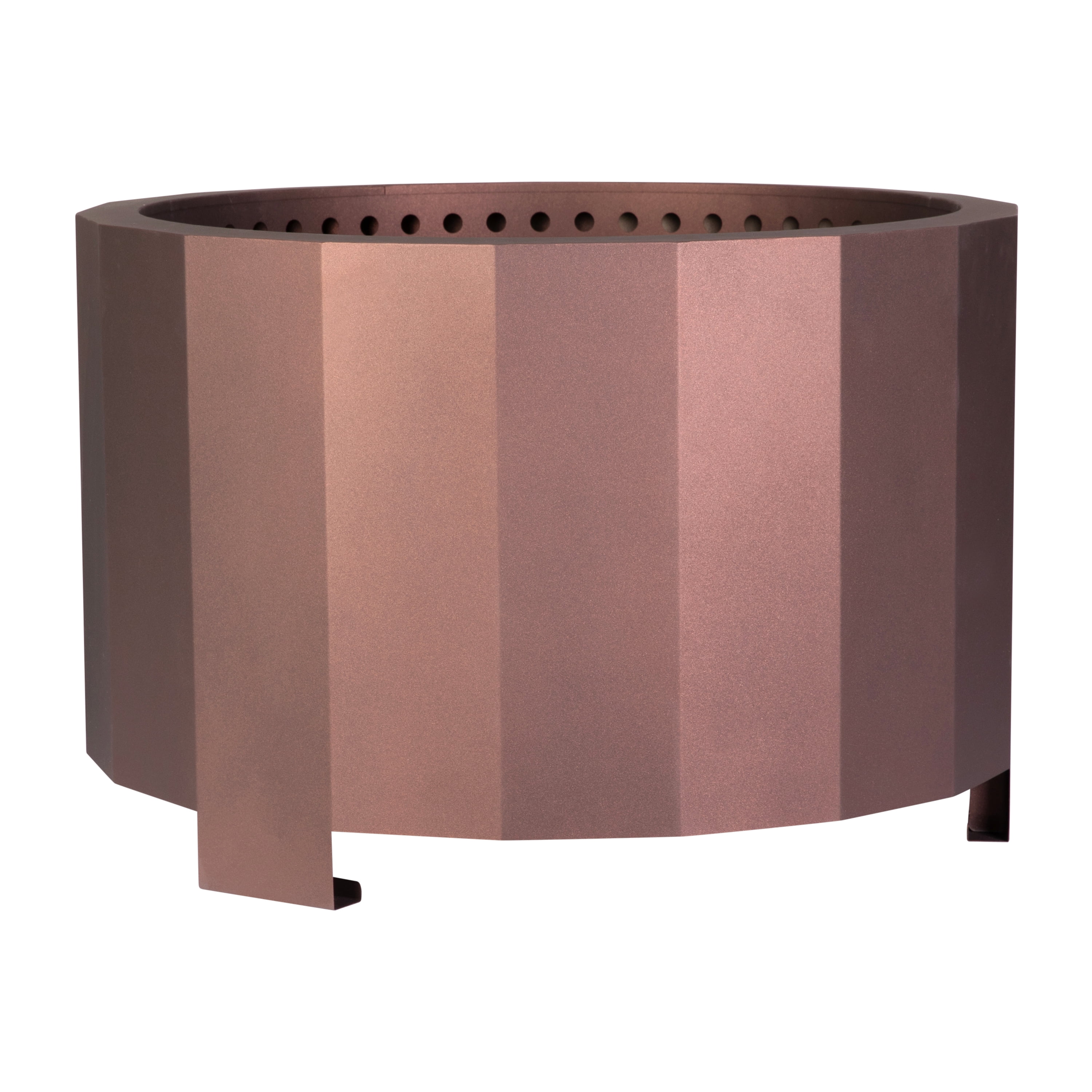 BizChair 27 inch Smokeless Outdoor Wood Burning Fire Pit with Waterproof Cover (Bronze, 27 in) 8eqga