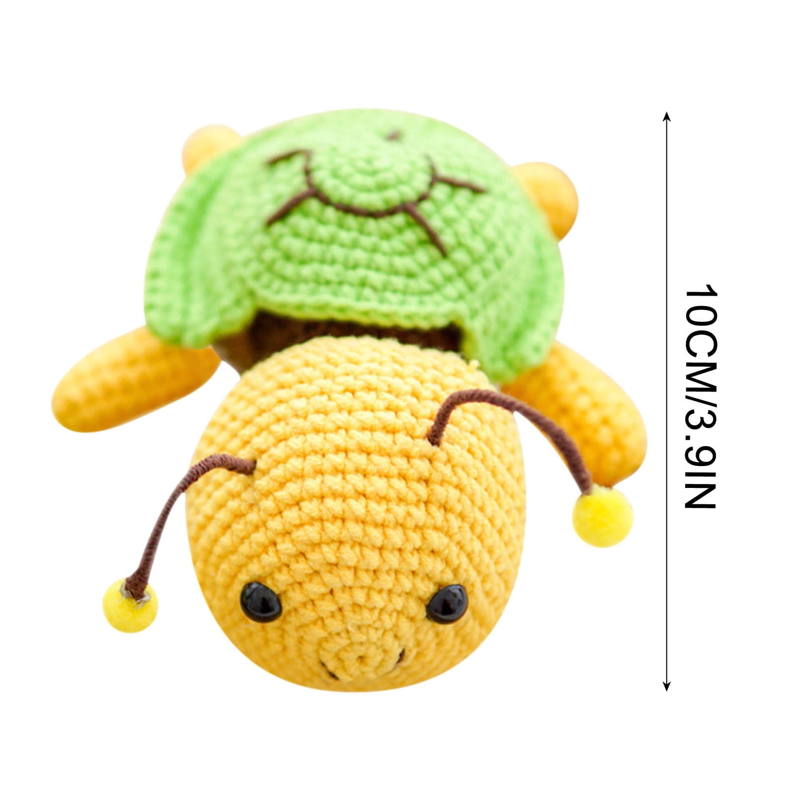 Kafsov DIY Turtle Bee Crochet Kit for Beginners and Experts (Green, 1 Set) jszxj