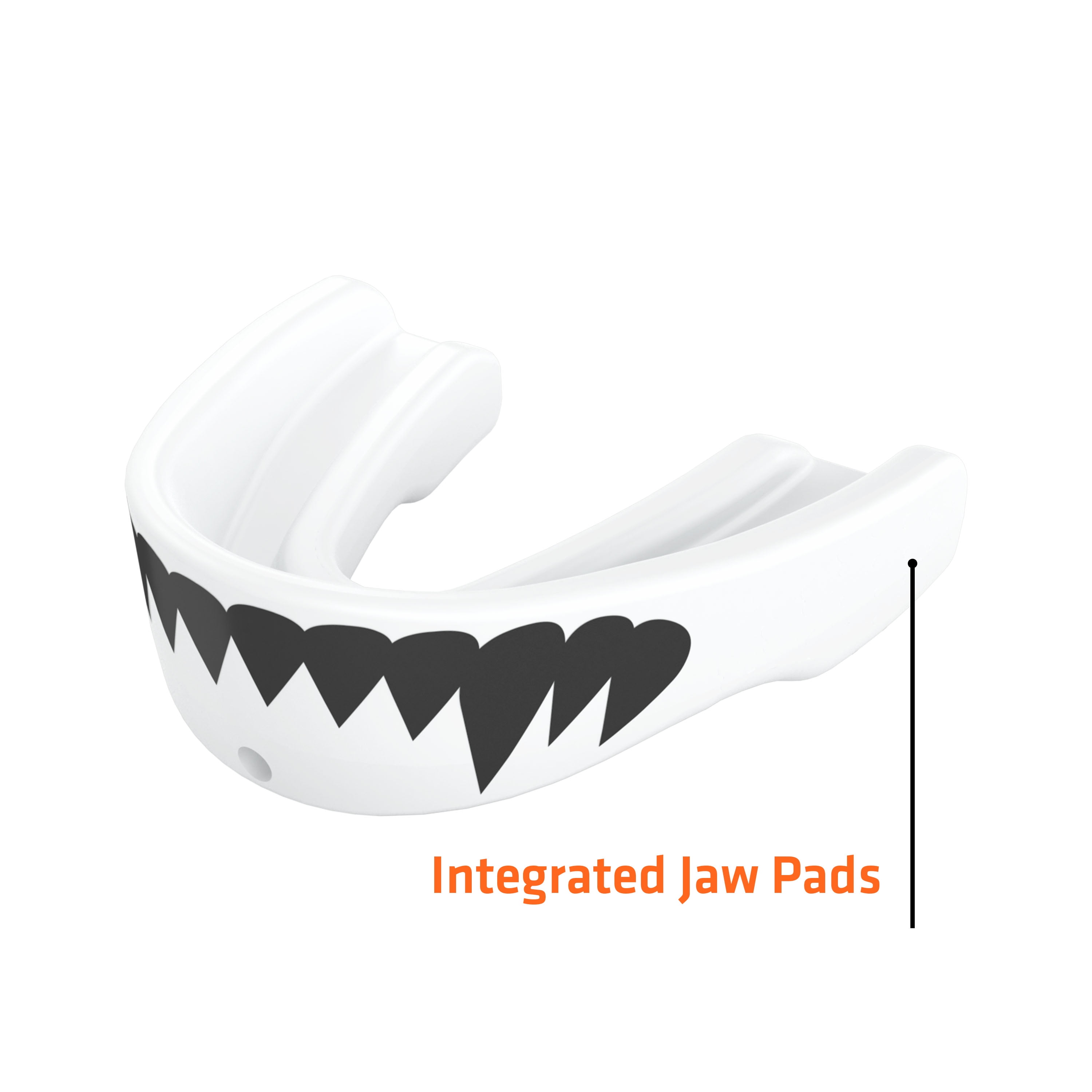 Shock Doctor Max Air Flow Lip Guard and Mouth Guard Set (White Fang, 2-Pack) tukdr