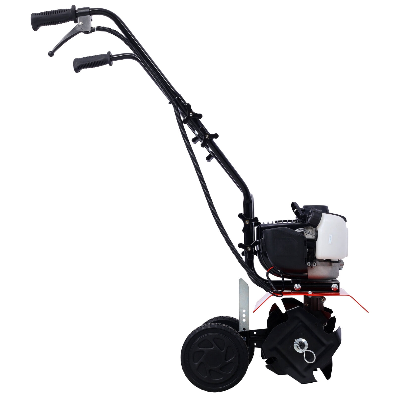 ZHISHENG Mini Tiller Cultivator with 37.7cc 4-Stroke Viper Engine (Red, 1 Unit) s8ipo