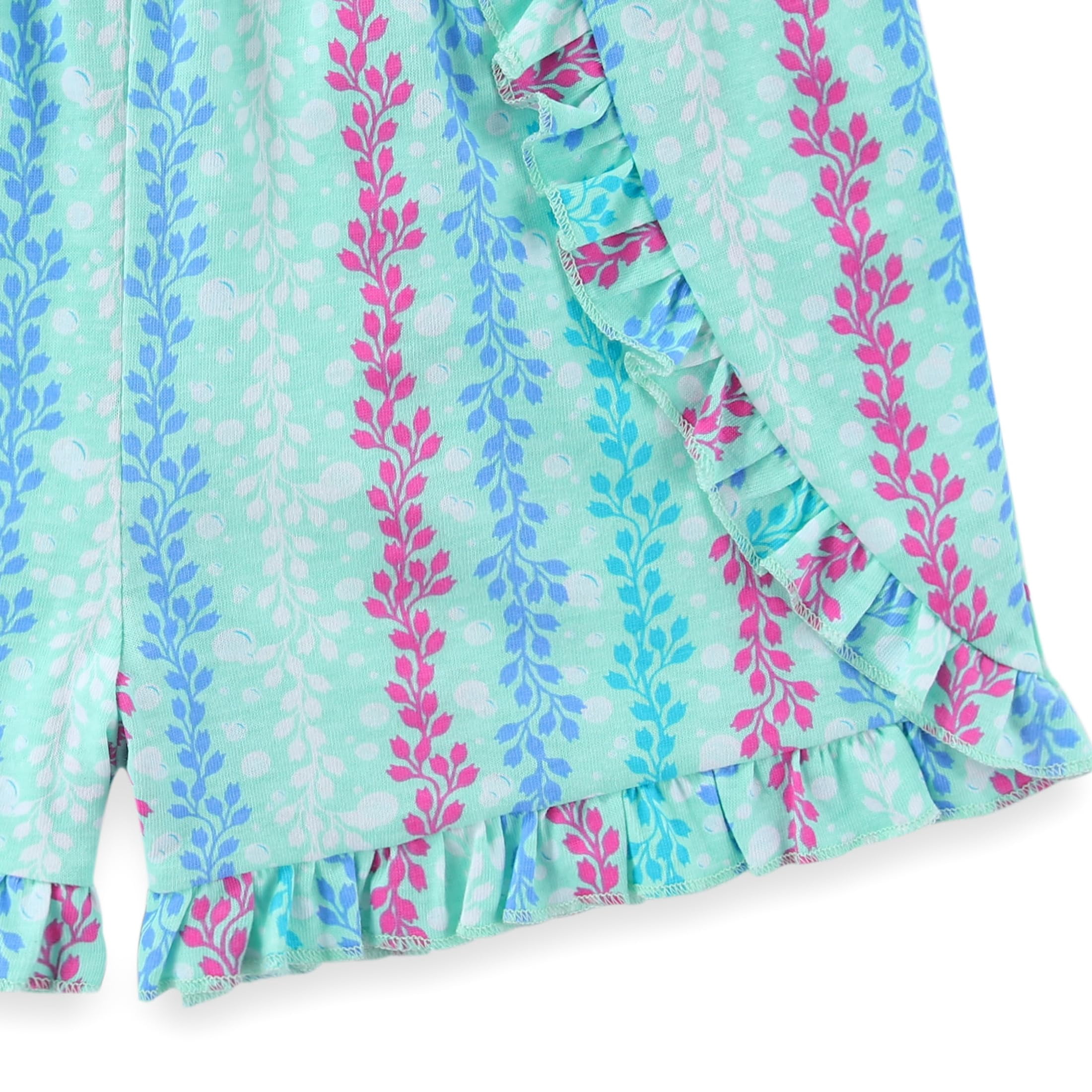 DreamWorks Gabby's Dollhouse Girls Short Sleeve T-Shirt and Shorts 2-Piece Outfit Set (Blue, 3T-10) e81jh