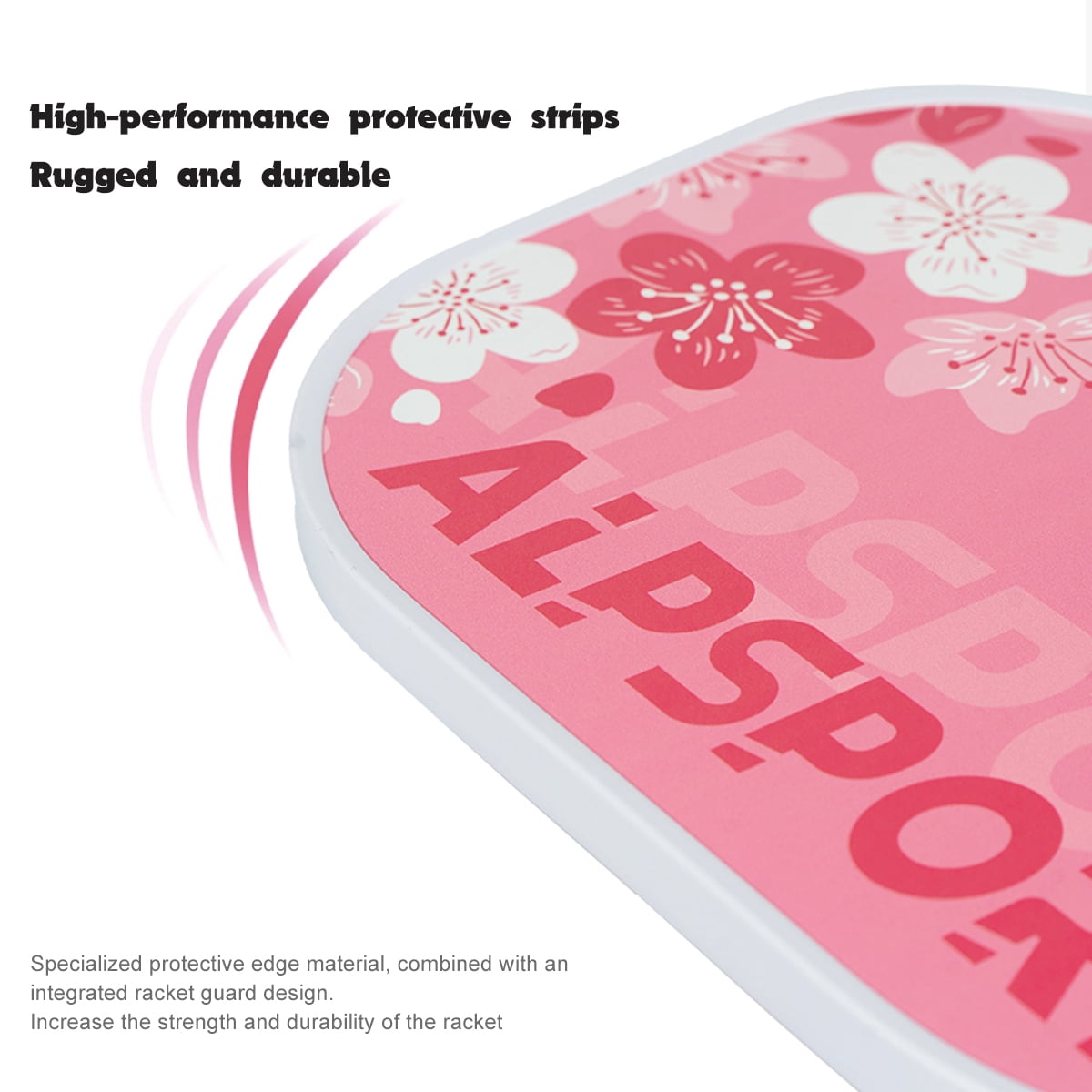 SALYWEE Sakura Pickleball Paddle, Carbon Fiber Surface with Honeycomb Polymer Core, Professional Spin and Control (Pink, 15.75 in x 7.87 in) u67my