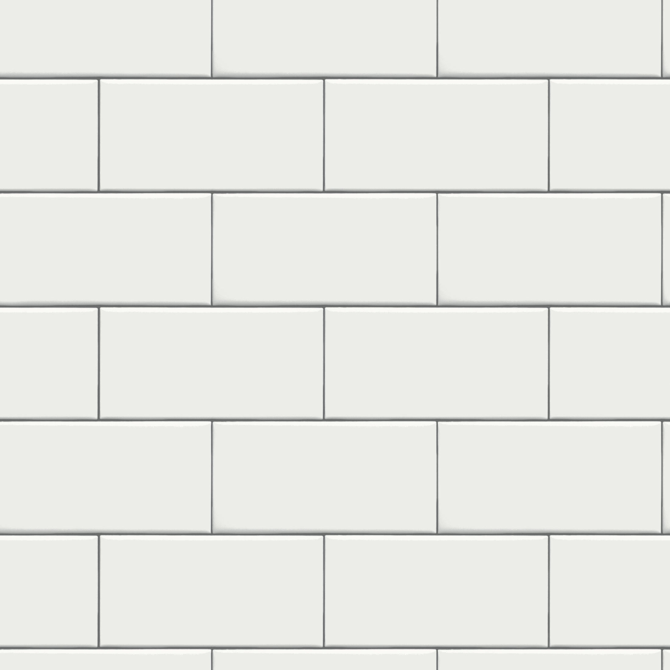 Mainstays White Subway Tile Peel and Stick Wallpaper (White, 13.35 sq ft) 1r0ki