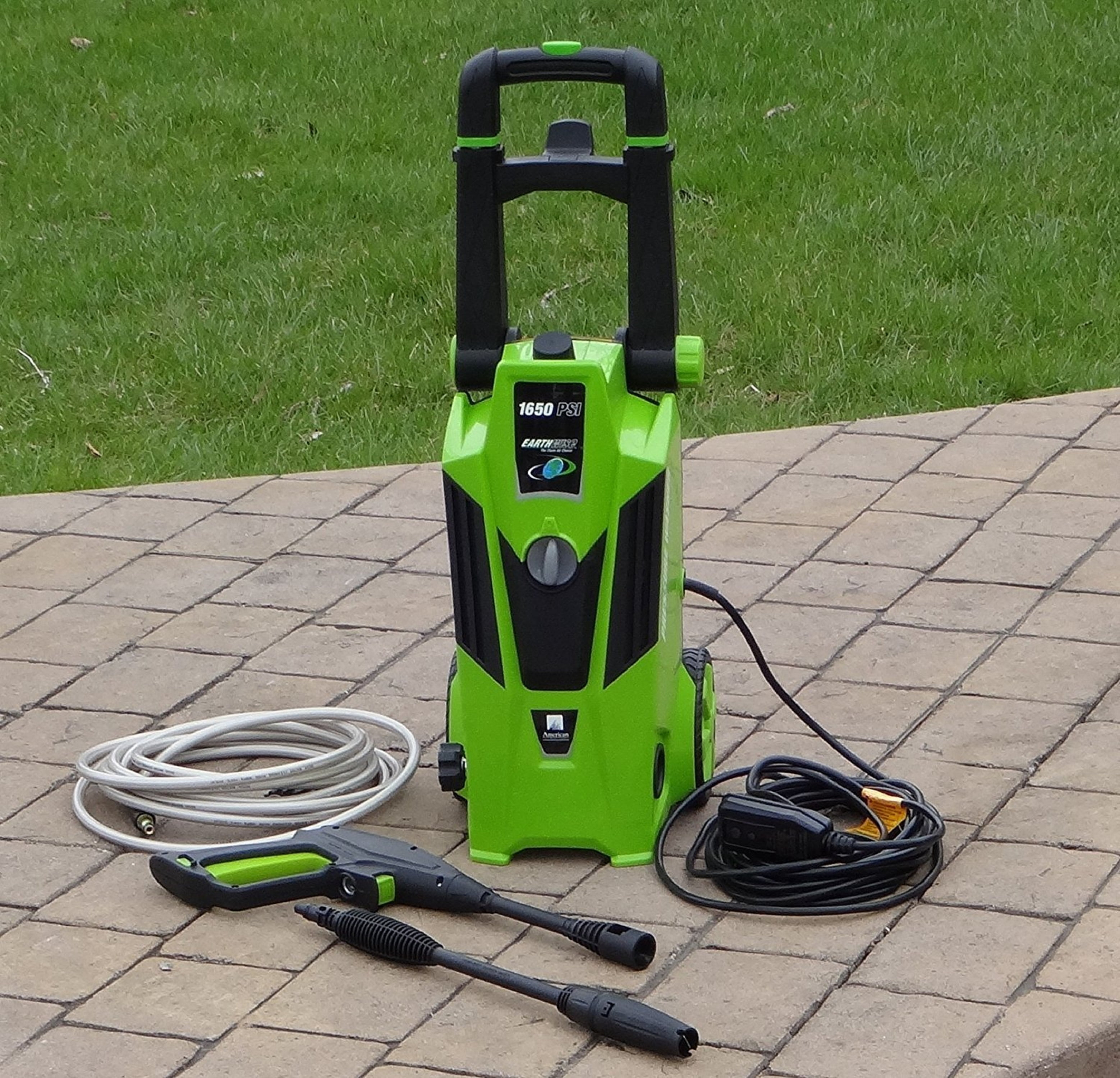 Earthwise PW16503 Electric Pressure Washer (1650 PSI, 20 ft Hose) fze5x
