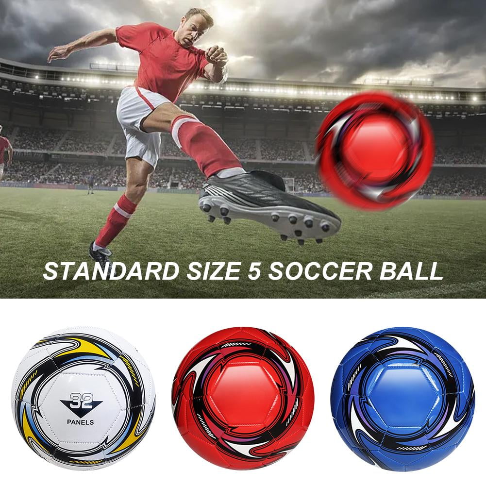 EKIDAZB Standard Size 5 Soccer Ball, Wear-Resistant Campus Football for Training and Match Play (Blue, 8.5 in) s2c9m