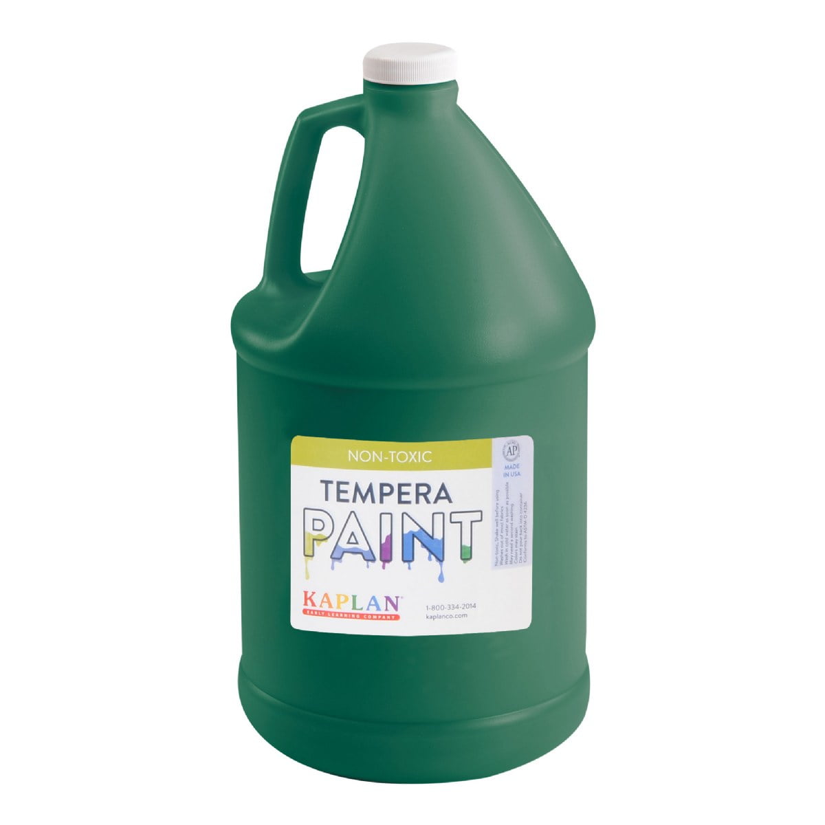 Kaplan Early Learning Company Tempera Paint Set, Vibrant Assorted Colors (8 Gallons) 76ves