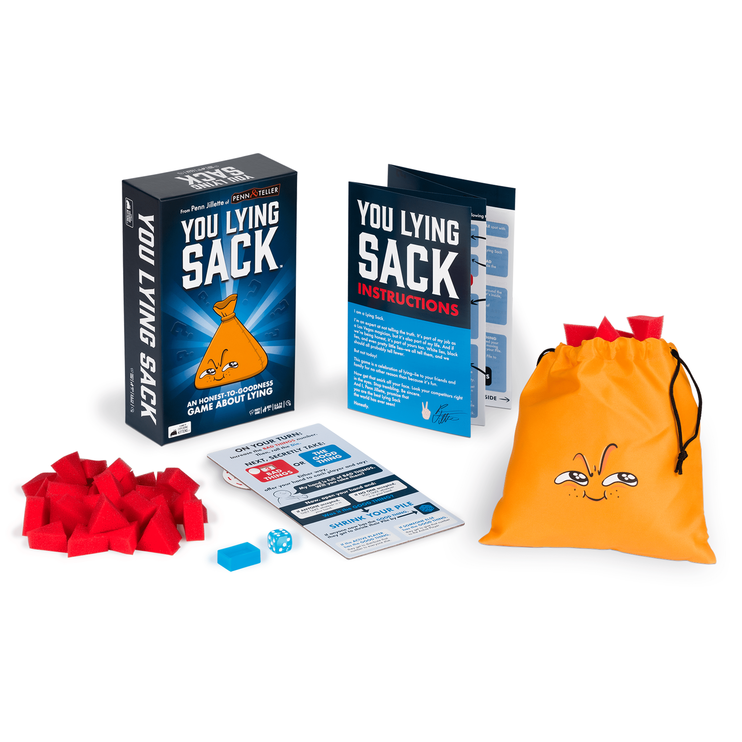 Exploding Kittens You Lying Sack Party Game (Blue, 2-5 Players) i5m43