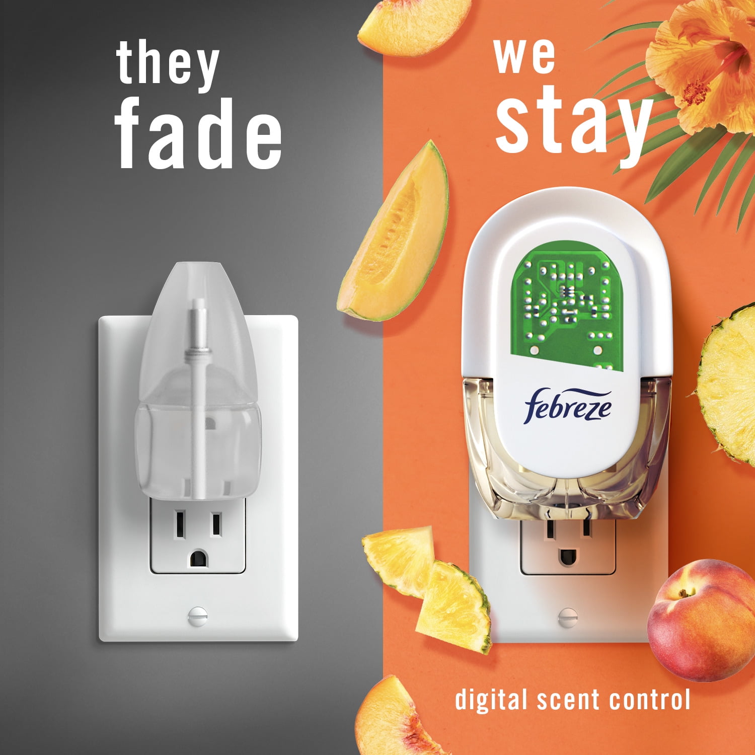 Febreze Fade Defy Plug In Air Freshener Refills, Odor-Fighting Scented Oil, Hawaiian Aloha (0.87 fl oz, 2 Refills) udtxq