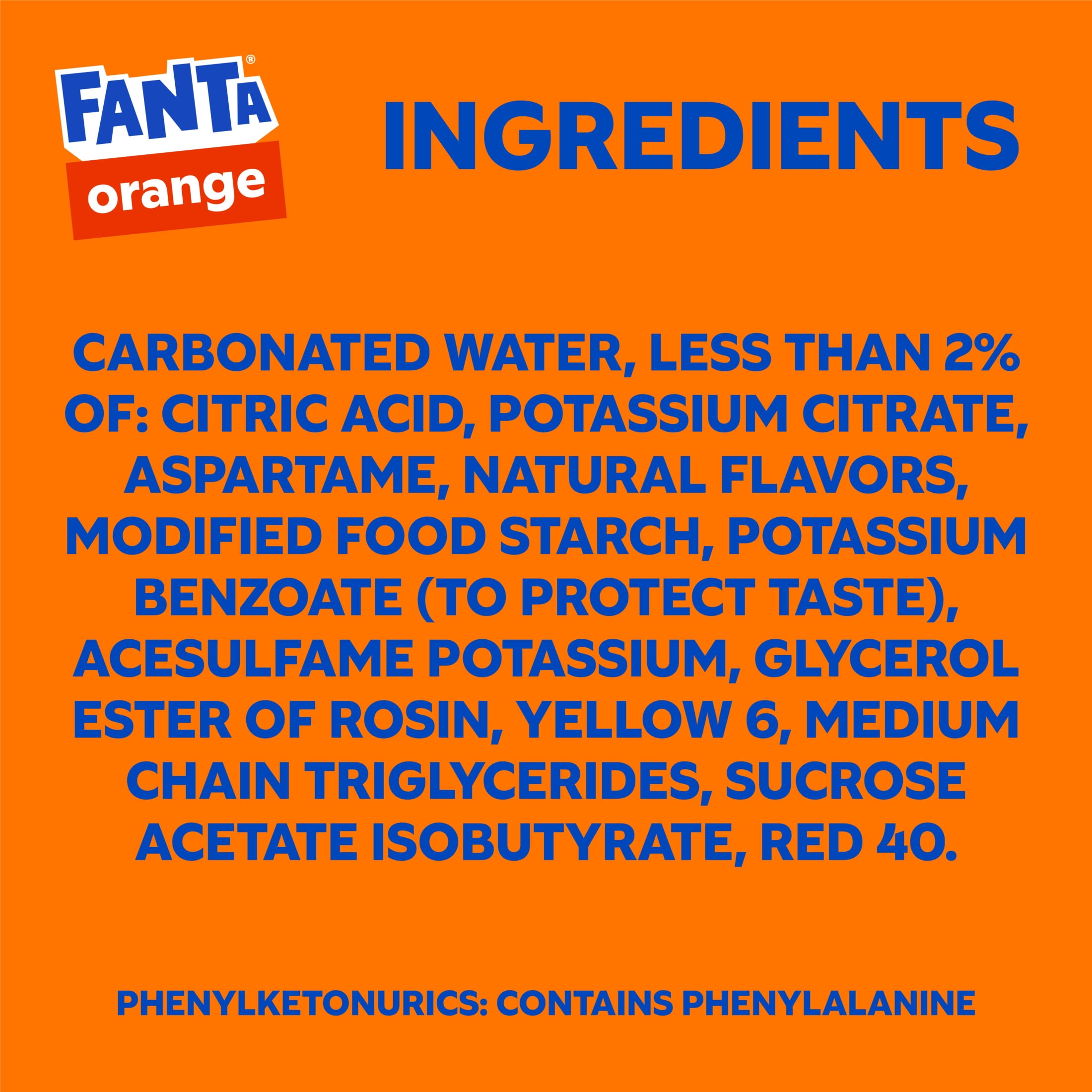 Fanta Zero Sugar Orange Soda, Refreshing Fruit Flavored Soft Drink (Orange, 12 fl oz, 12 Pack) pvm87