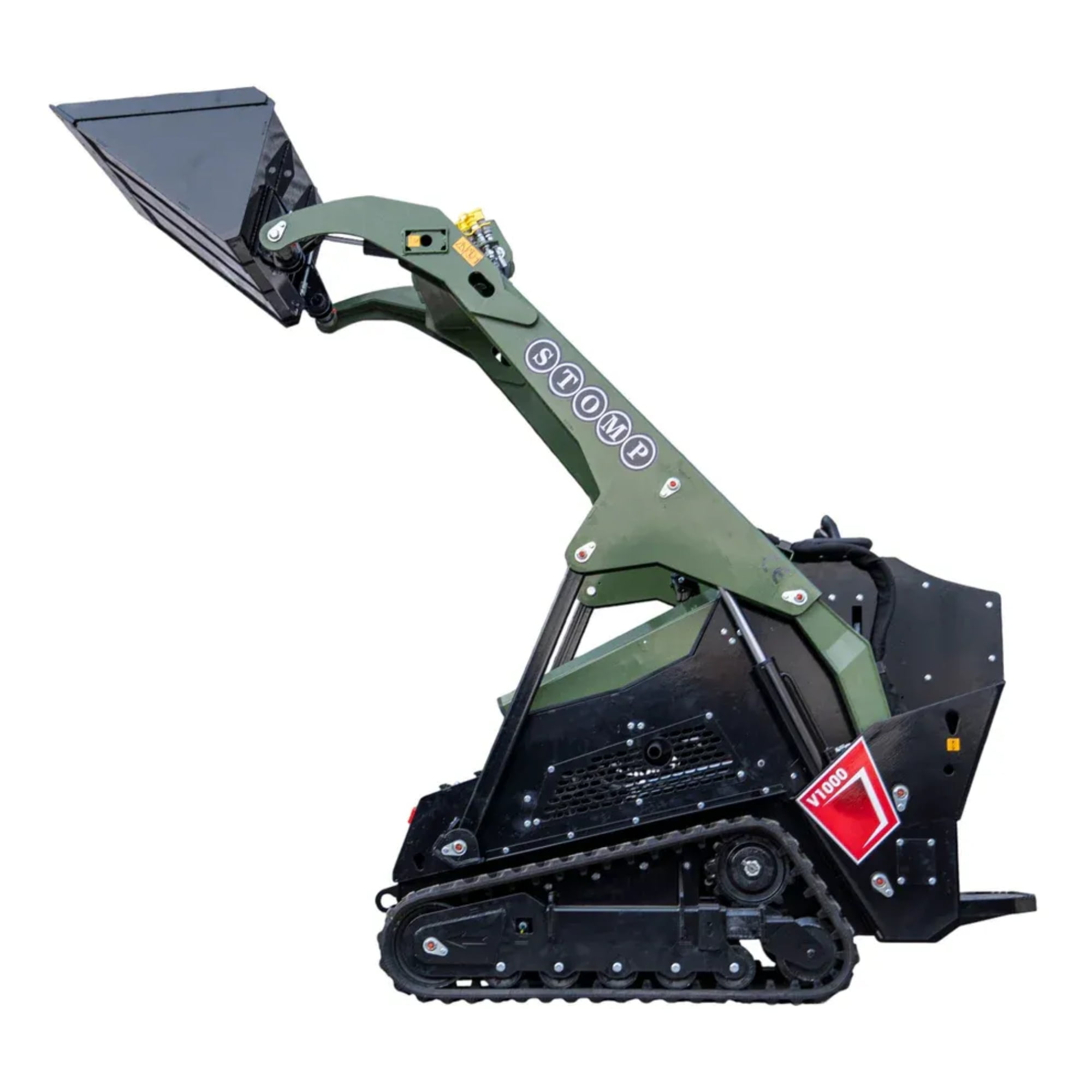 TYPHON STOMP V1000 Diesel Skid Steer Loader (Green, 1.5 Ton) znrn3