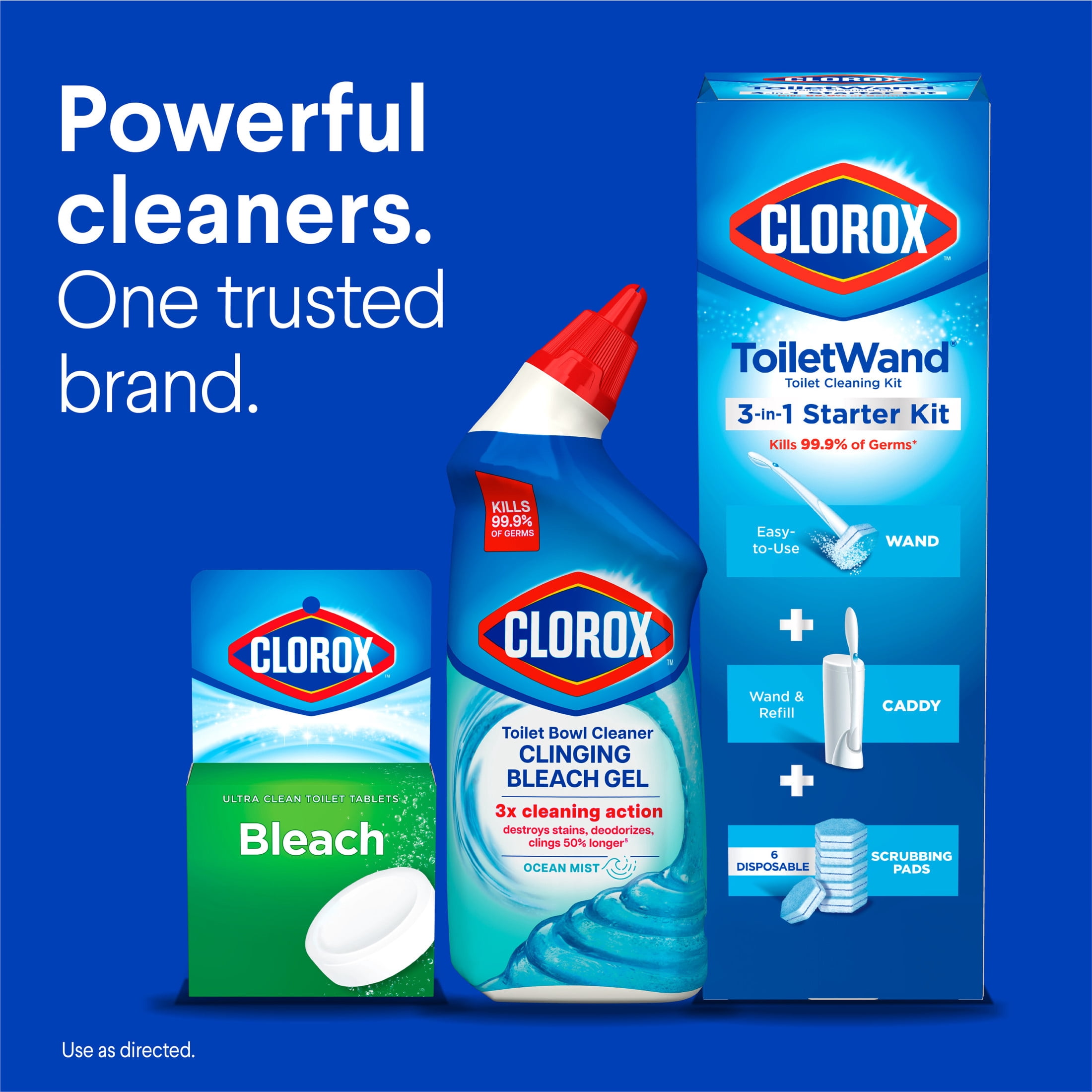 Clorox Toilet Bowl Cleaner Clinging Bleach Gel, Ocean Mist, 24 fl oz (6 Pack) fydlf