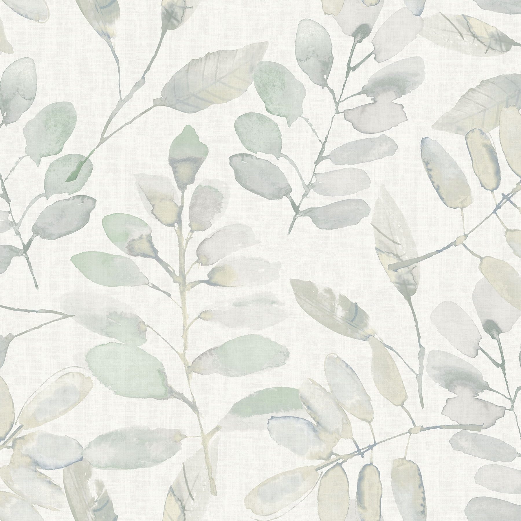 InHome Fable Leaf Peel and Stick Wallpaper (White, 198-in x 20.5-in) kae6h