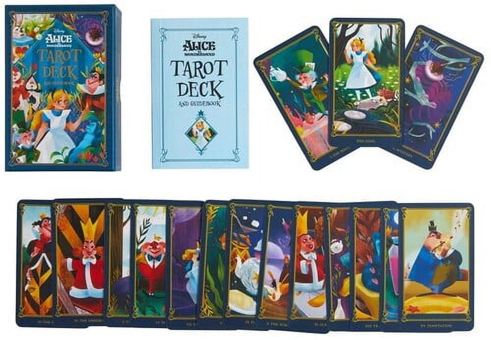 Minerva Siegel Disney Alice in Wonderland 70th Anniversary Tarot Deck (78-Card Set, 3.88 in) bacs4