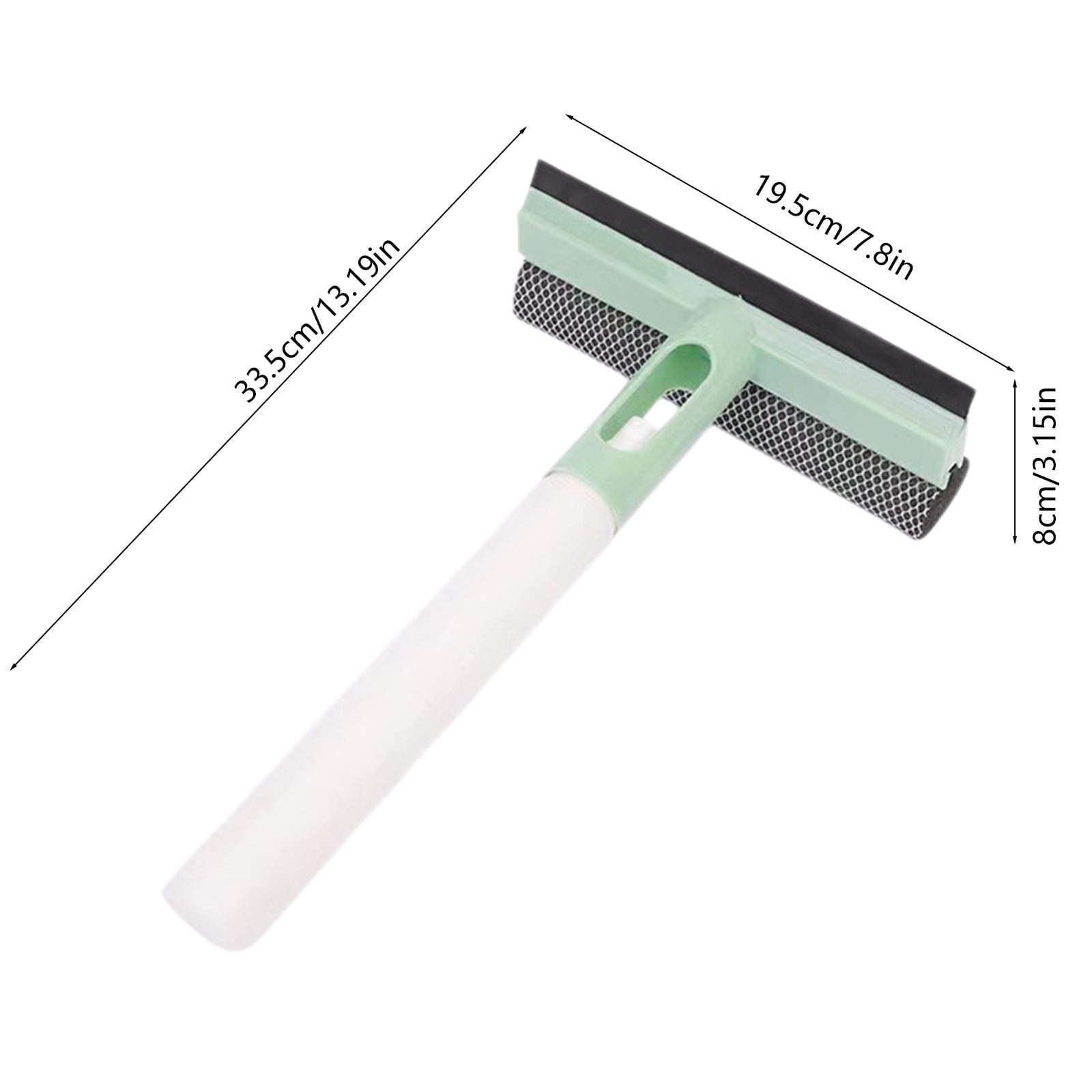 WNEXOPE All Purpose Shower Squeegee, Streak-Free Bathroom Cleaner Tool for Glass Doors, Mirrors, and Windows (Green, 13.19 in x 7.8 in) 8rfs4