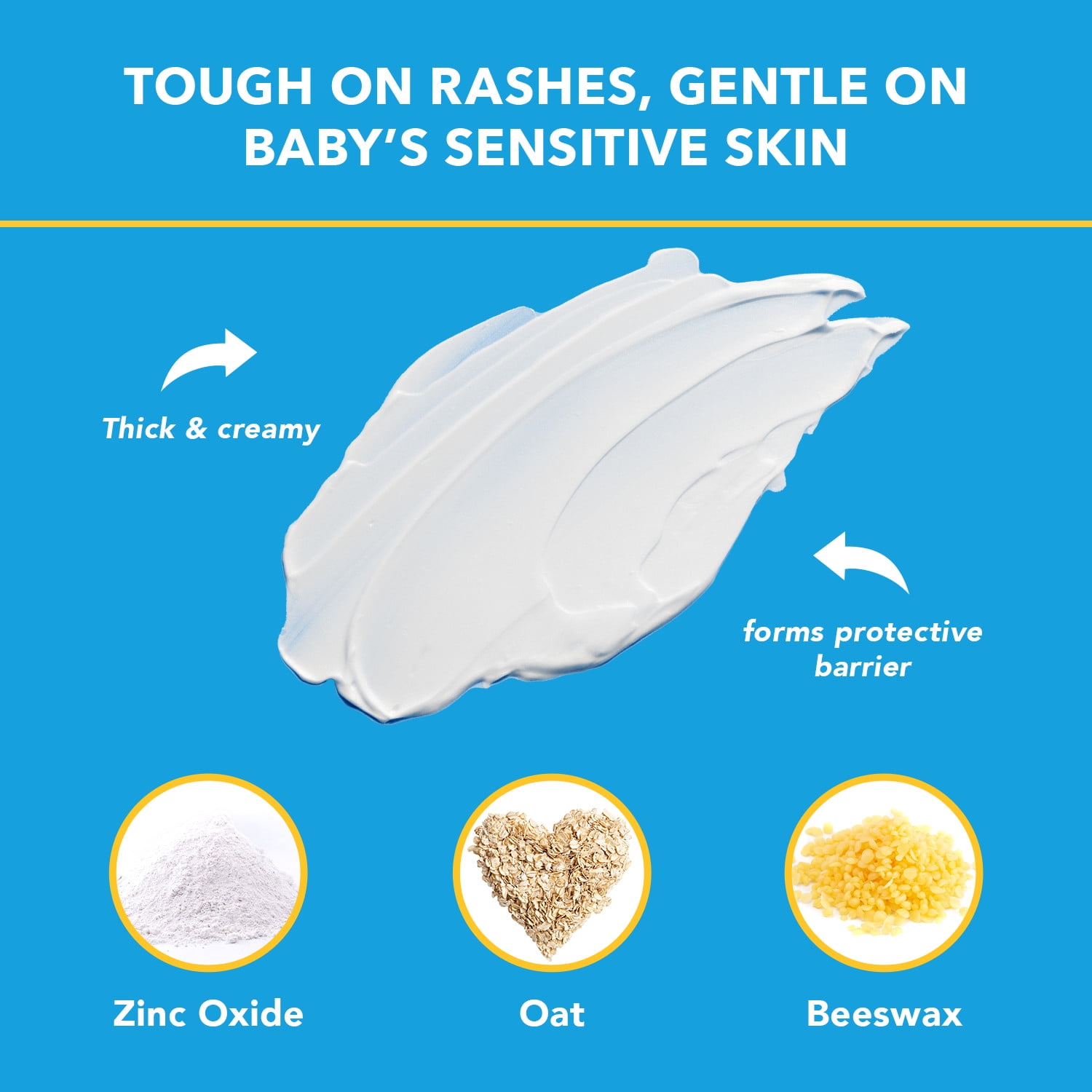 Triple Paste Diaper Rash Ointment, Hypoallergenic Medicated Cream for Sensitive Skin (2 oz) j8xha