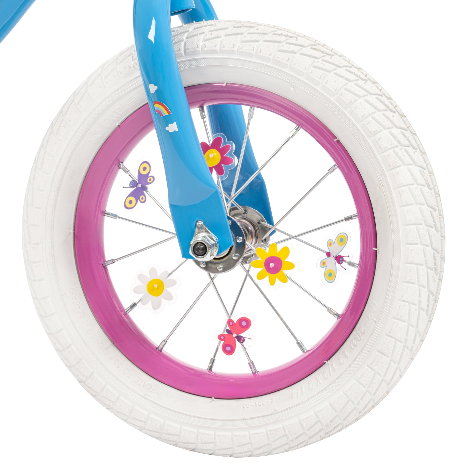 Huffy Peppa Pig Kids Bike with Training Wheels and Basket (Blue, 12 in) b0bp0