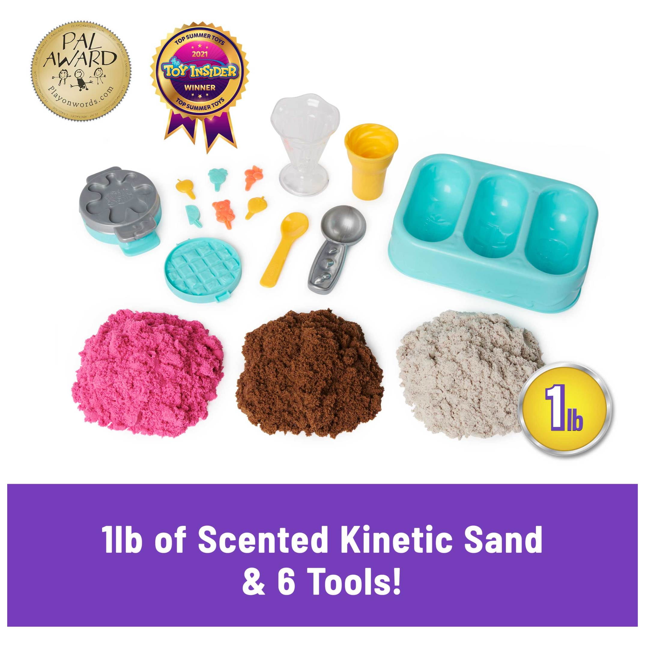 Kinetic Sand Scents Ice Cream Treats Playset (Multi-Color, 1 lb) onb57
