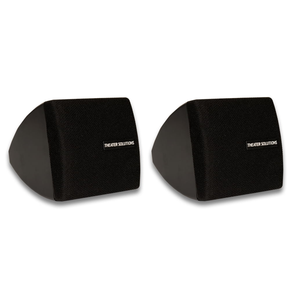 Theater Solutions TS30B Mountable Indoor Bookshelf Speakers (Black, Pair) 08cr6