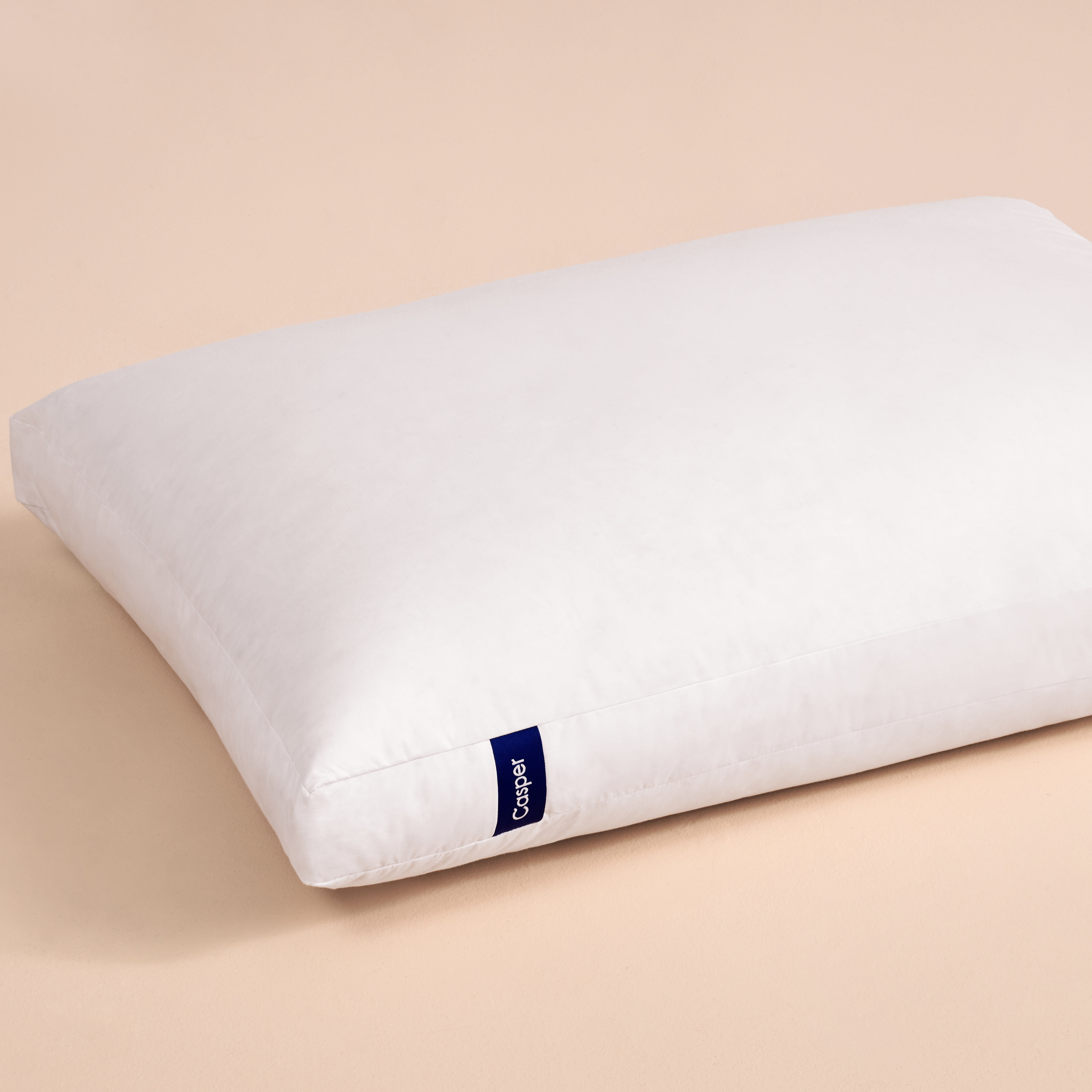 Casper Down Pillow, Premium 5-Chamber Supportive Bedding (White, Standard) 2xpnl