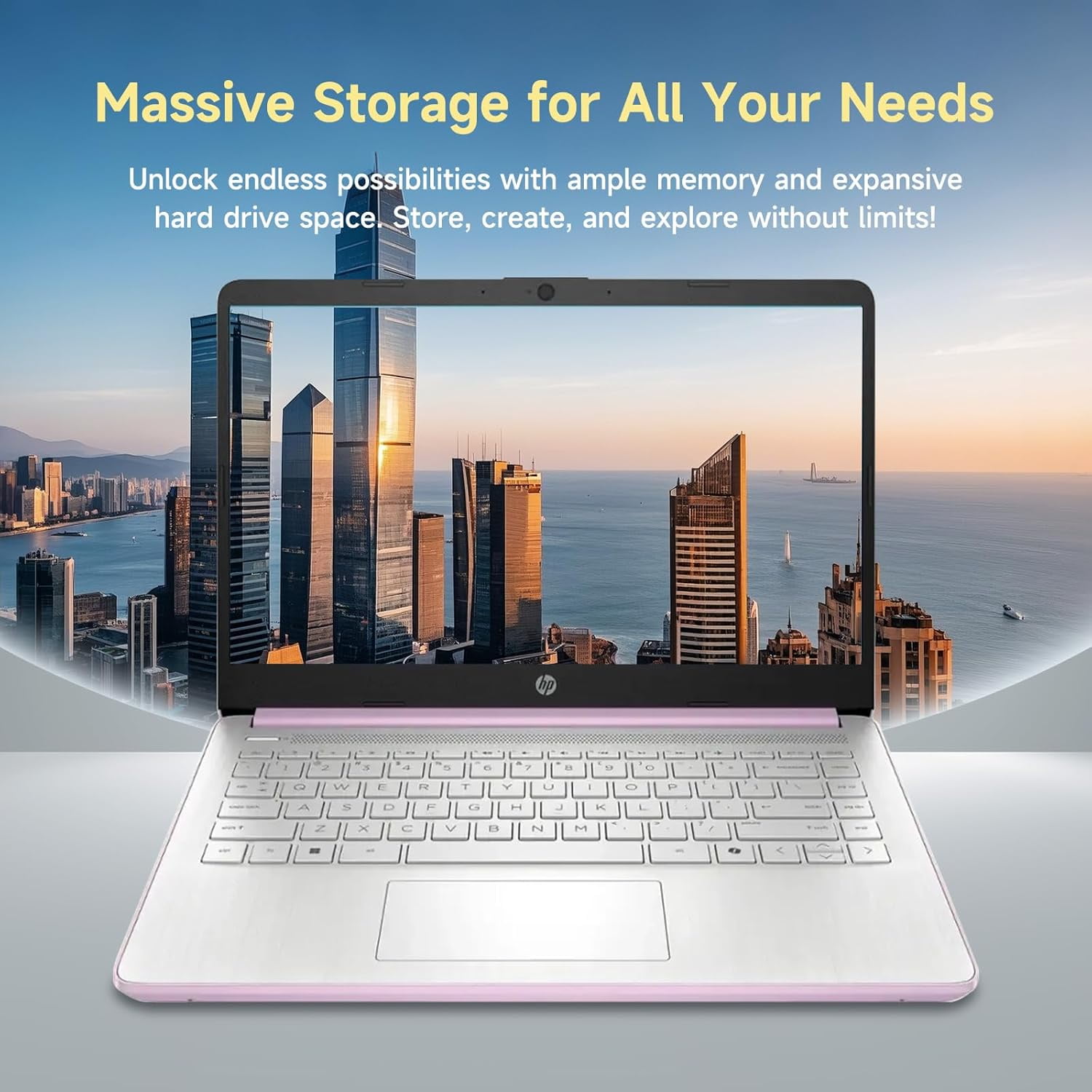 HP 14 Inch HD Laptop (Intel Celeron N150, 16GB RAM, 128GB eMMC, Windows 11 Home, Anti-Glare Display, 3.24 lbs) 4mlnr