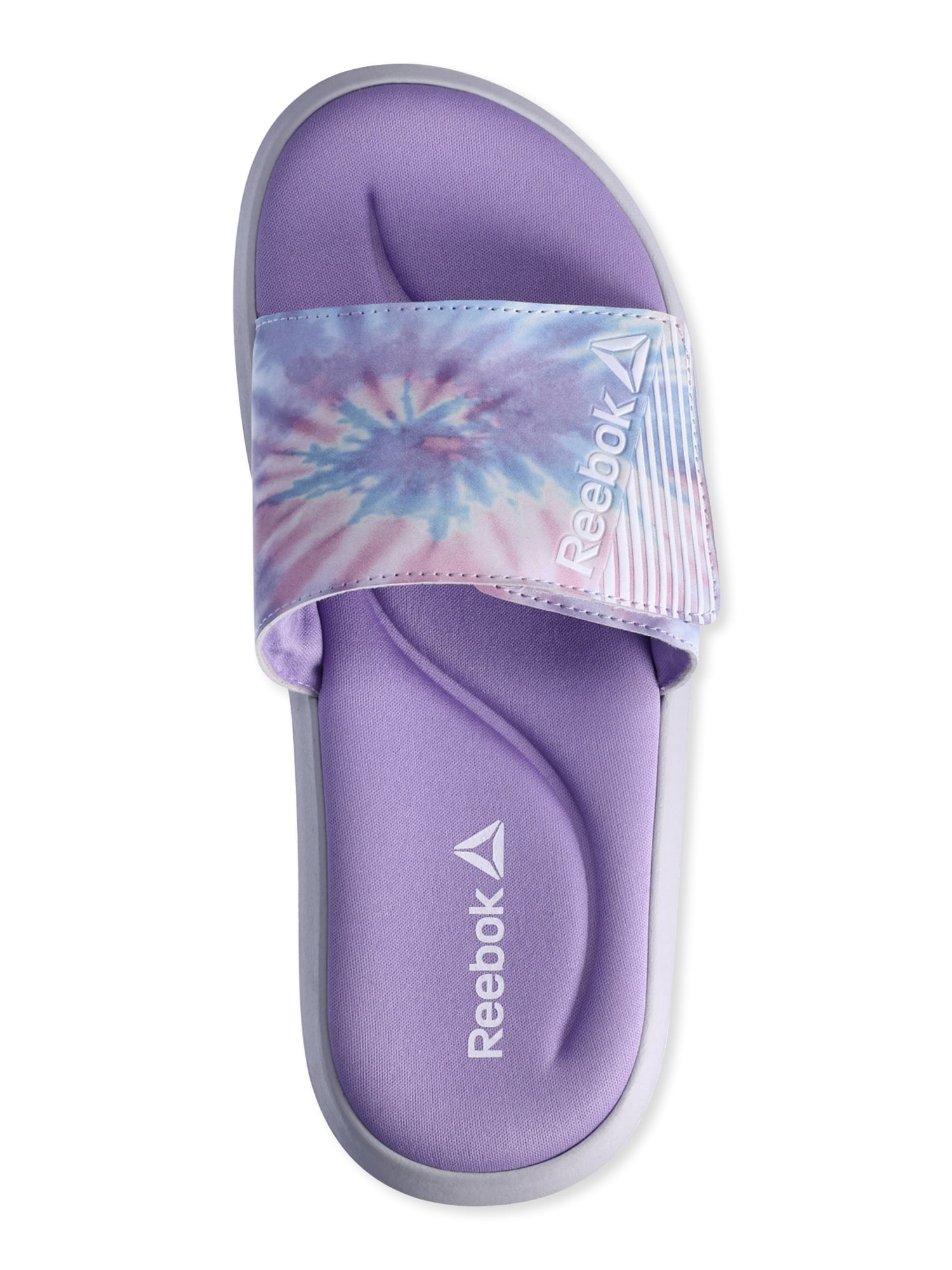 Reebok Women's Memory Foam Slide Sandals (Watercolor Print, Medium Width) i6vop