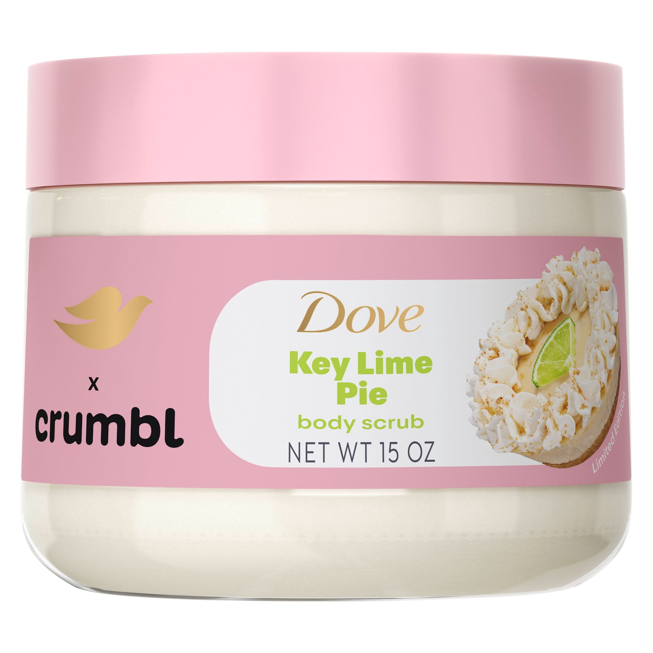 Dove & Crumbl Limited Edition Key Lime Pie Exfoliating Body Scrub (15 oz) 7do9g