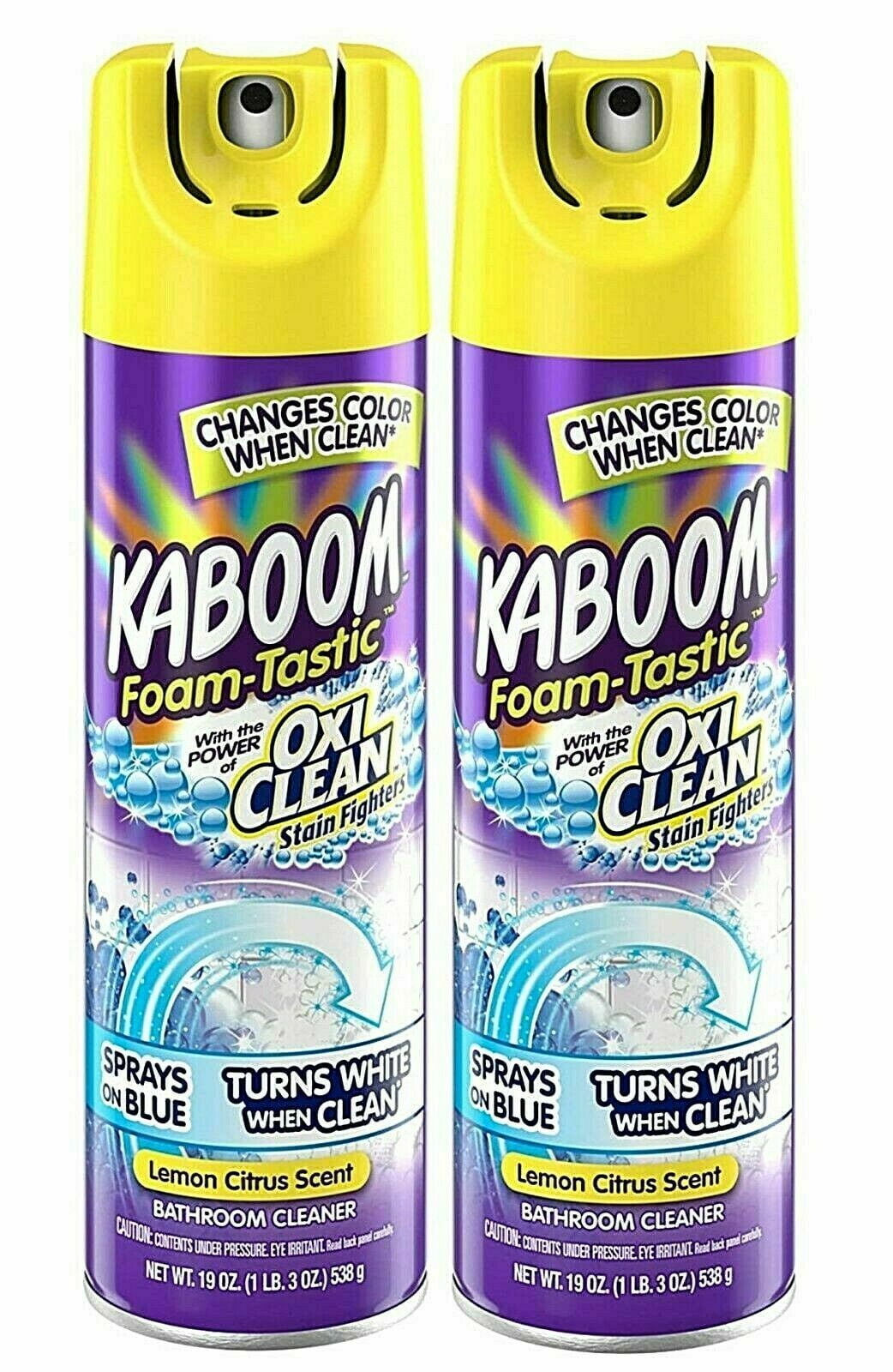 Kaboom Foam-Tastic Bathroom Cleaner with OxiClean, Citrus Scent (19 oz, 2 Pack) 3f01d - Image 5