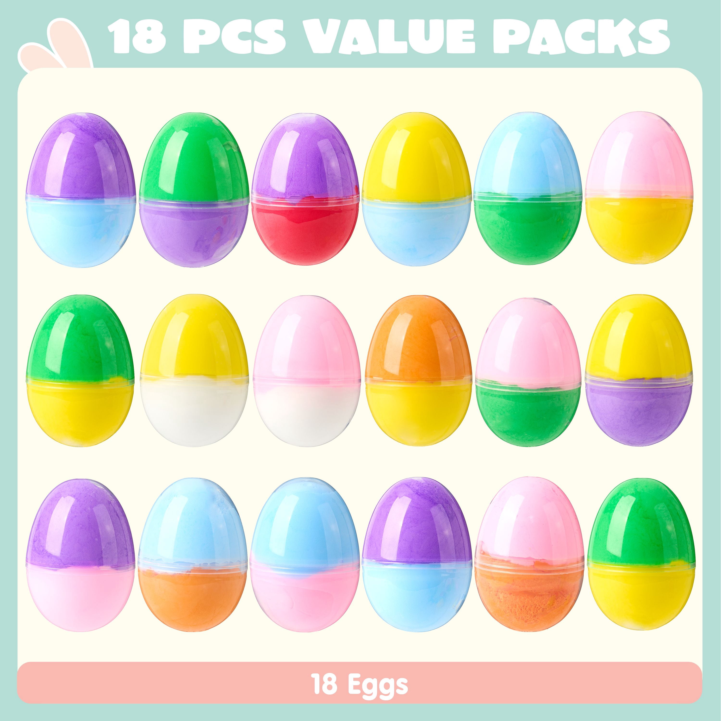 Joyfy Easter Slime Eggs Kit, Sensory Stress Relief Toys for Kids, Party Favors and Basket Stuffers (18 Pack) vqtt0
