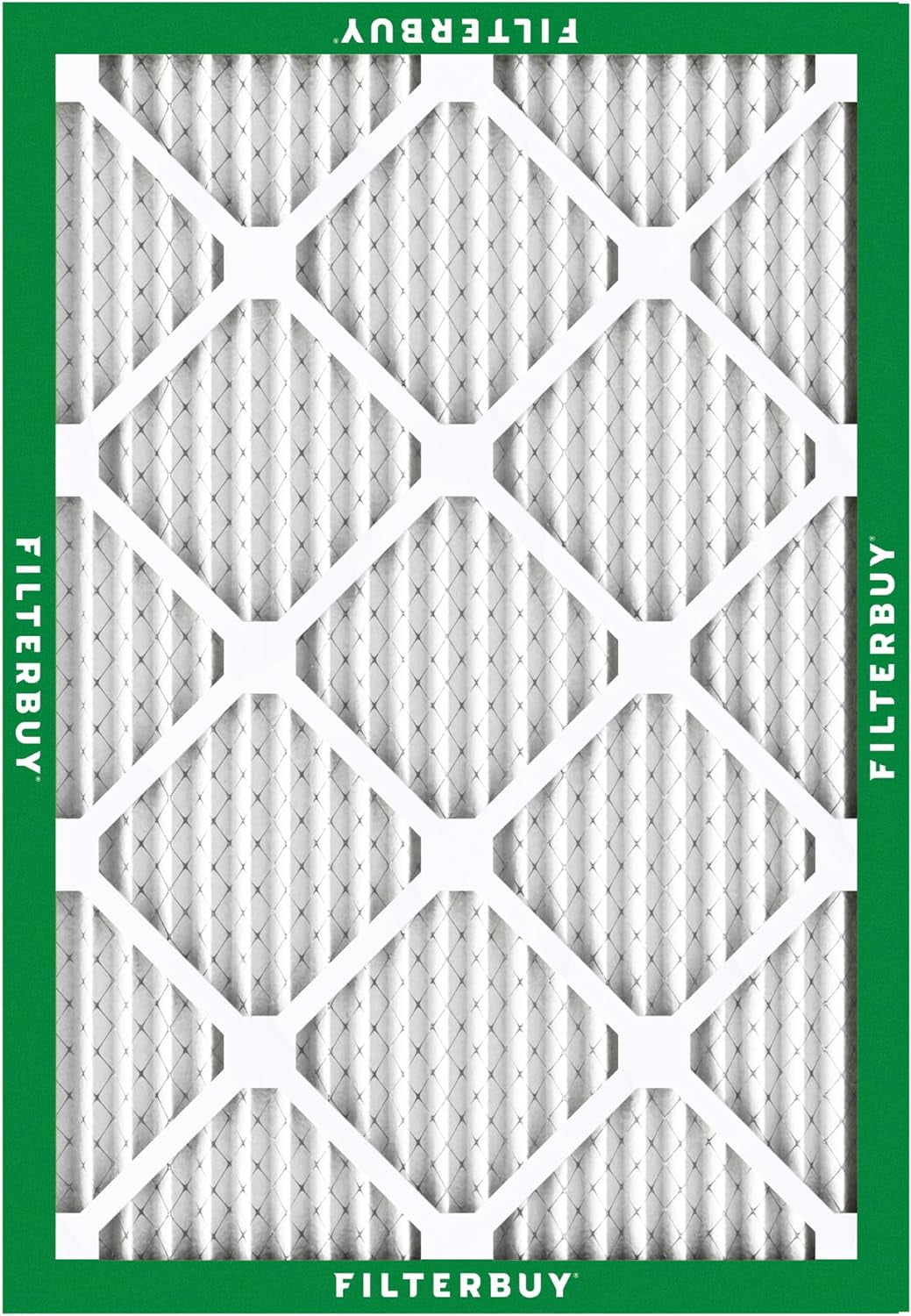 Filterbuy 18x24x1 MERV 8 Pleated HVAC AC Furnace Air Filter (White, 6-Pack) scmn4