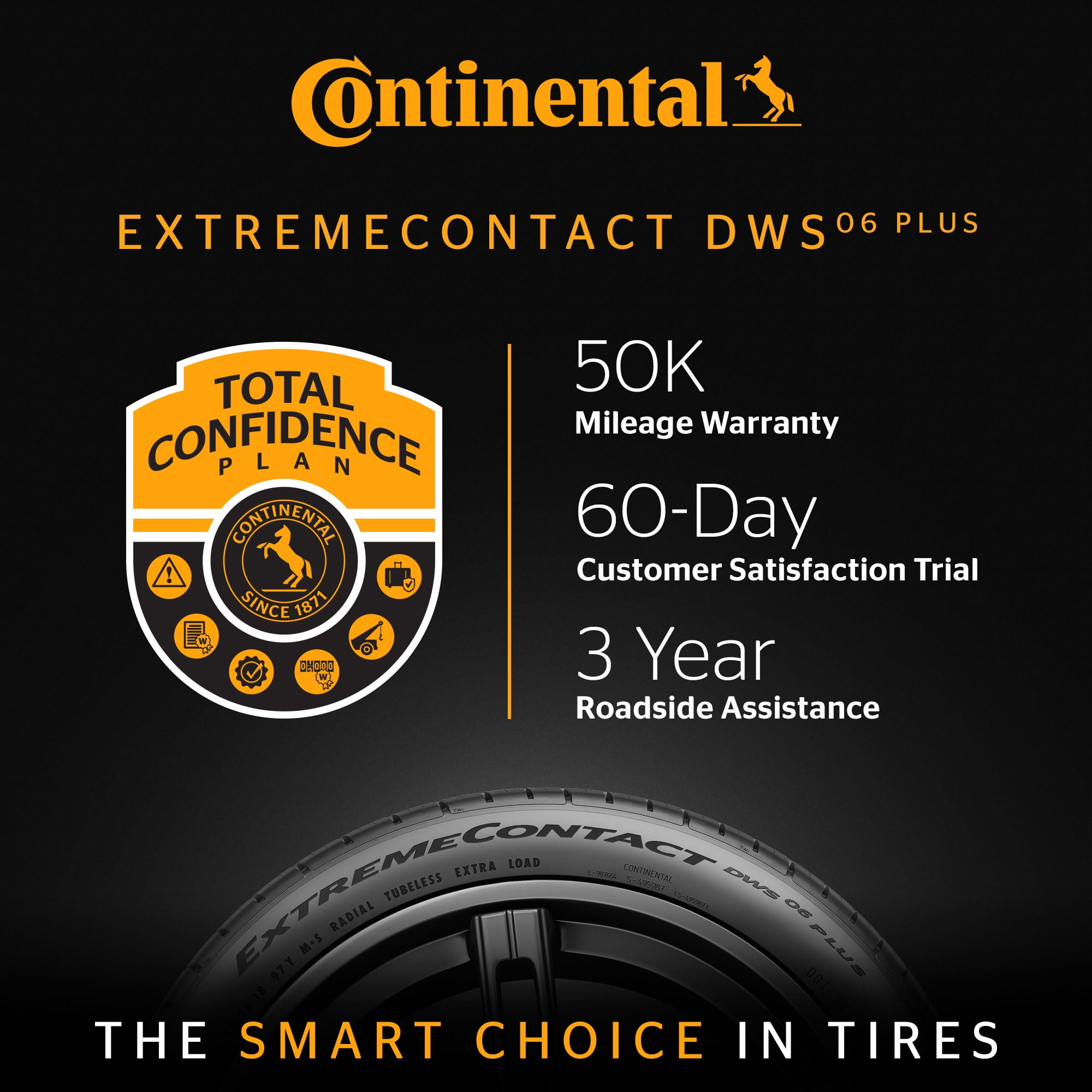 Continental ExtremeContact DWS06 PLUS UHP All Season Tire (275/40ZR22, XL) ectsj