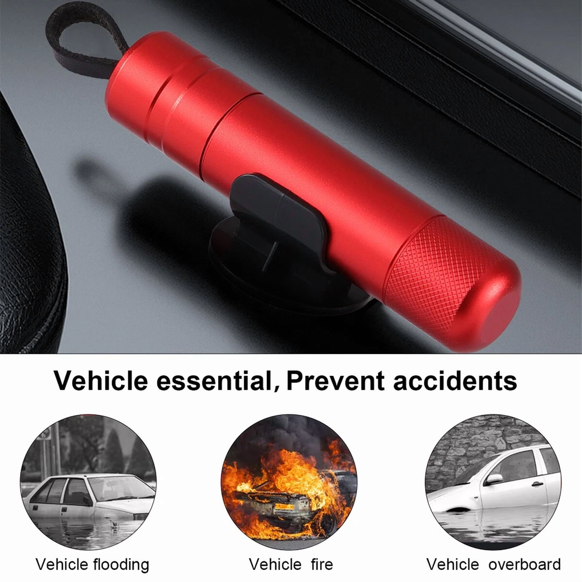 KLYNE Car Emergency Escape Safety Hammer with Seat Belt Cutter (Safety Tool, 6.5 in) ycp50