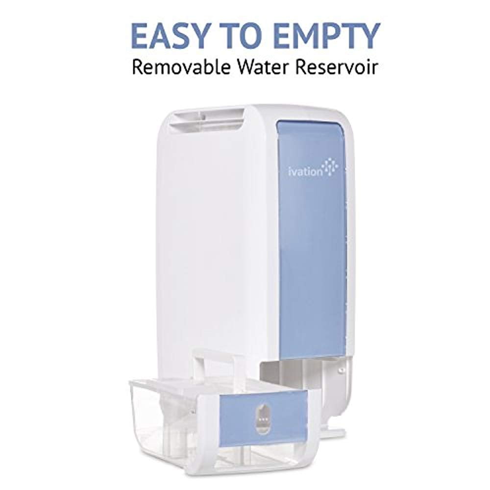 IVATION 13-Pint Desiccant Dehumidifier, Compact & Quiet Air Moisture Remover (White, 13 Pint) yvkti - Image 4