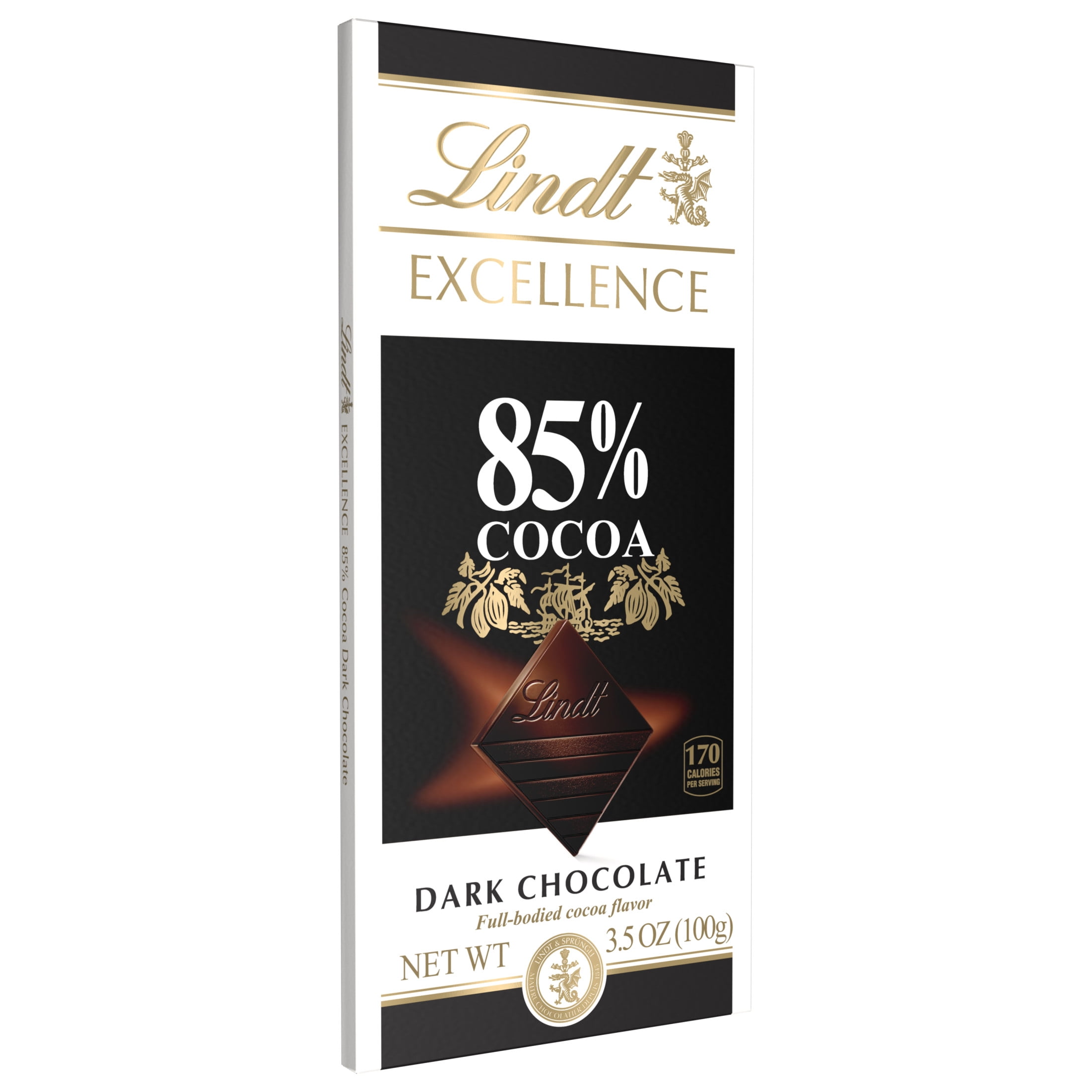 Lindt Excellence Dark Chocolate Bar, 85% Cocoa, Premium Gourmet Confectionery (3.5 oz) yhxpq