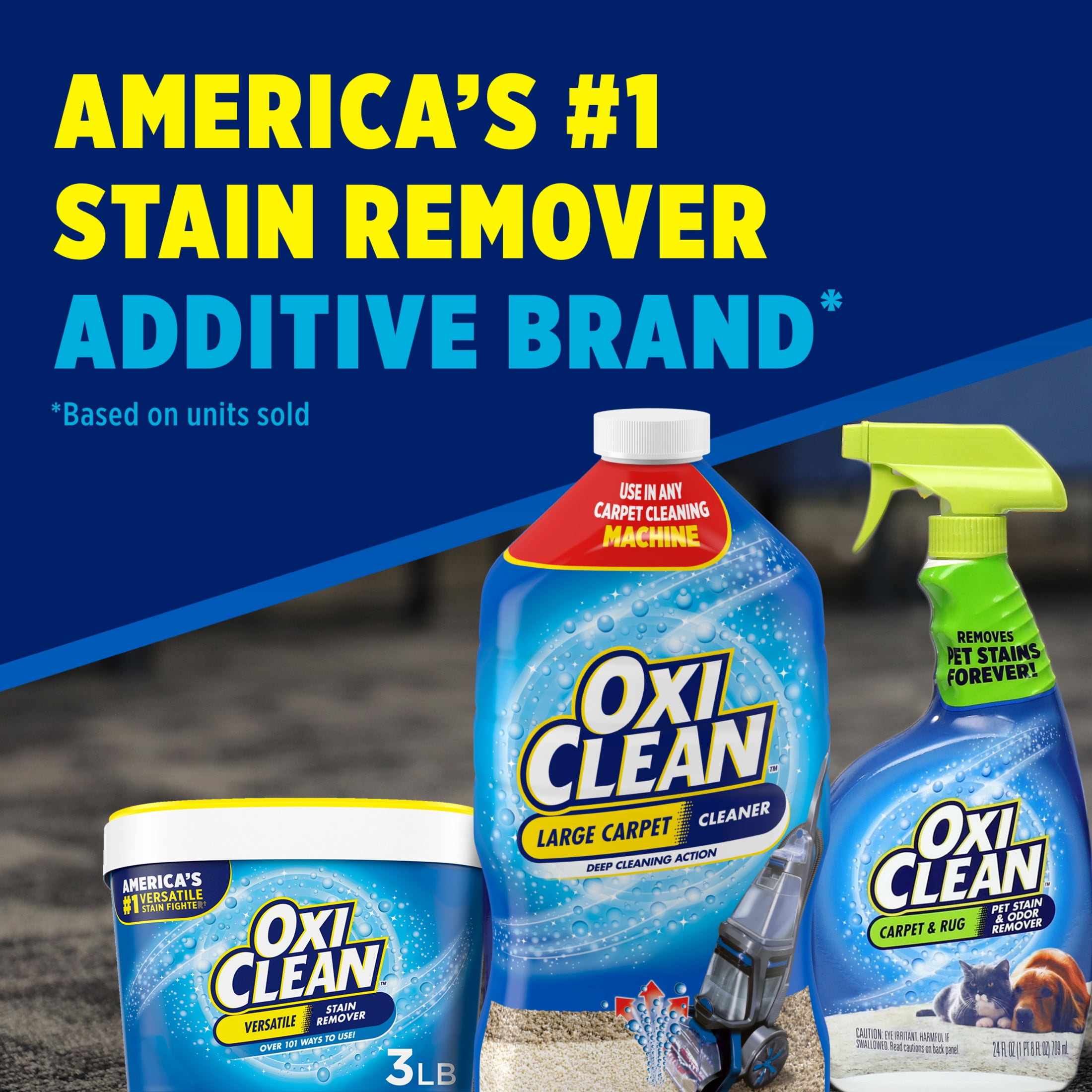 OxiClean Carpet Cleaner Liquid Solution for Steam Cleaning Machines (64 fl oz) o843f