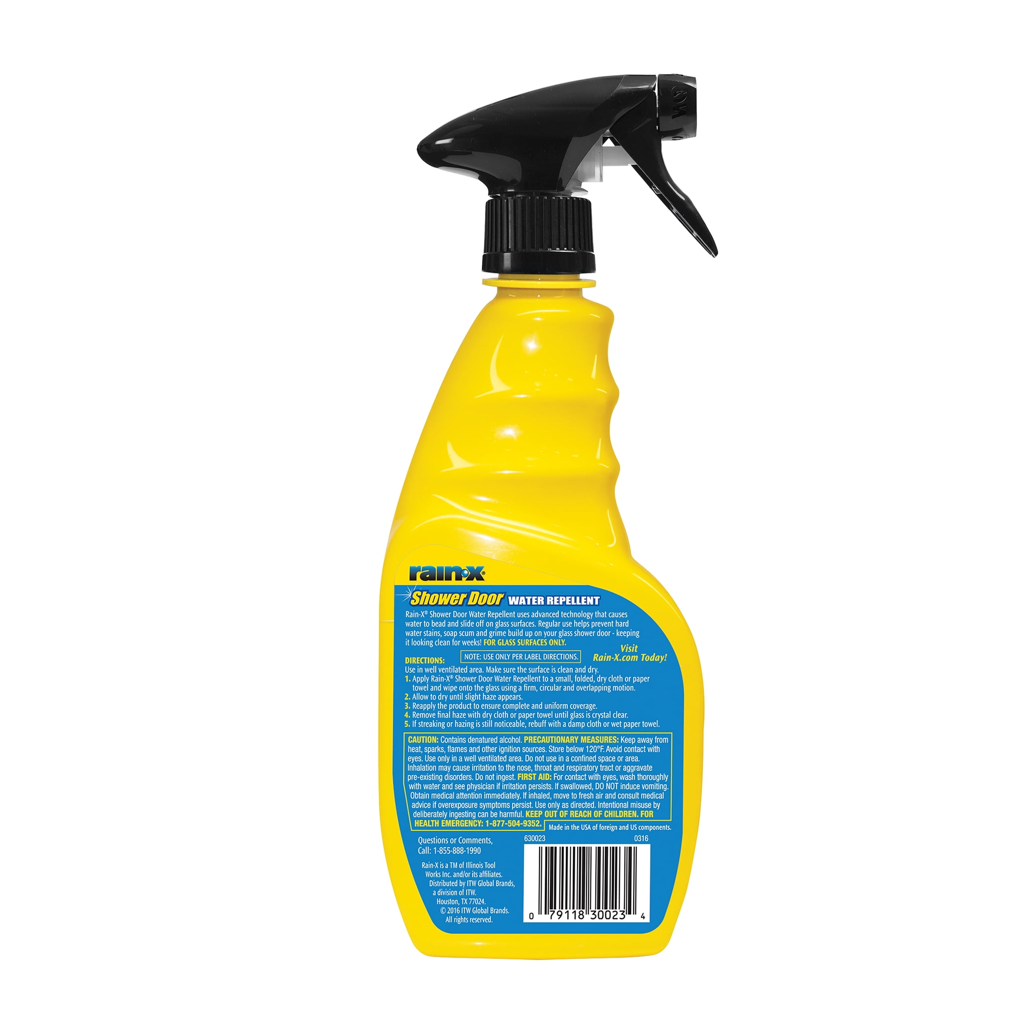 Rain-X Shower Door Water Repellent Treatment, Hydrophobic Glass Coating (Clear, 16 fl oz) pnn1a