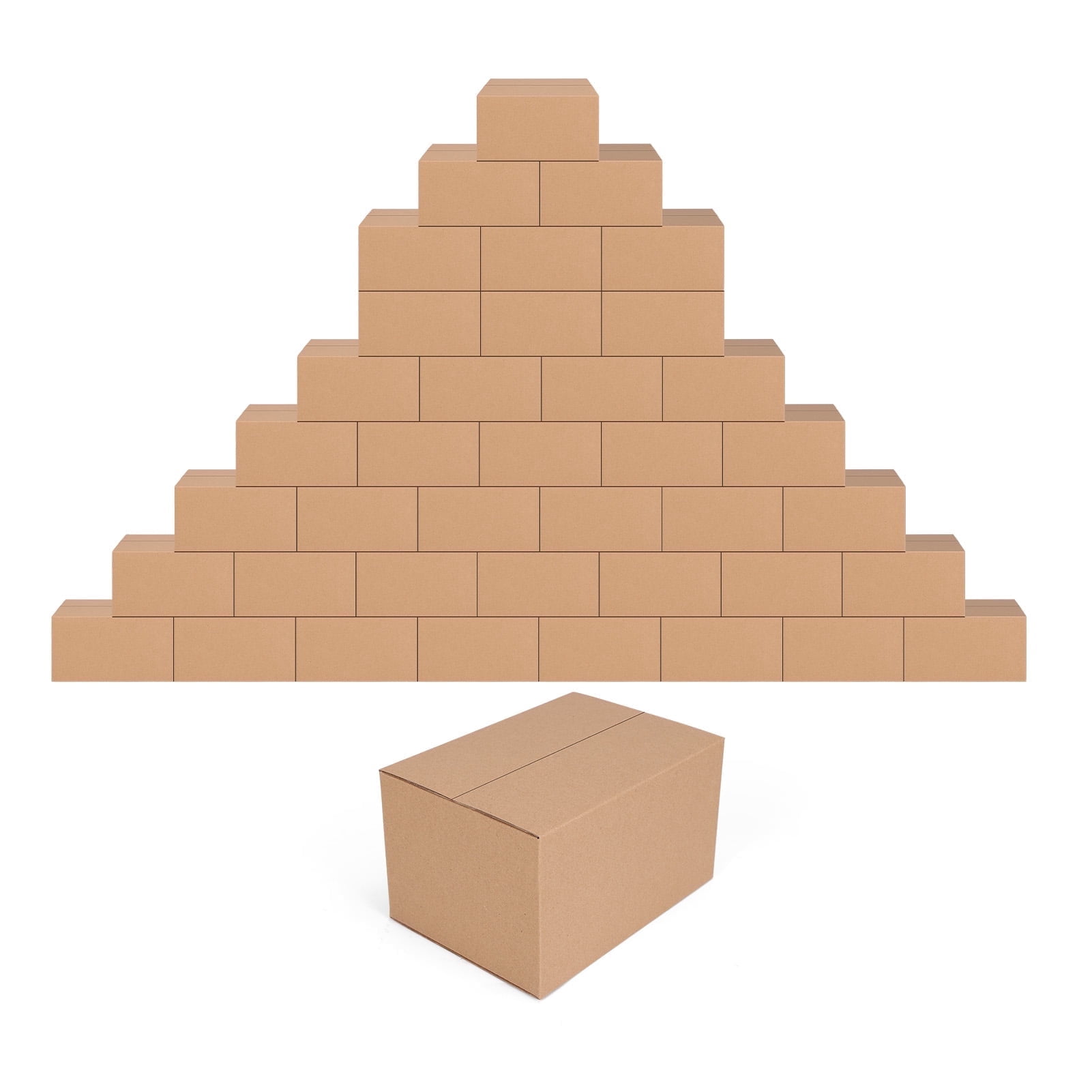 CRUGLA Corrugated Shipping Mailer Boxes for Small Business Packaging (Brown, 7x5x4 in, 40 Pack) fyxwk
