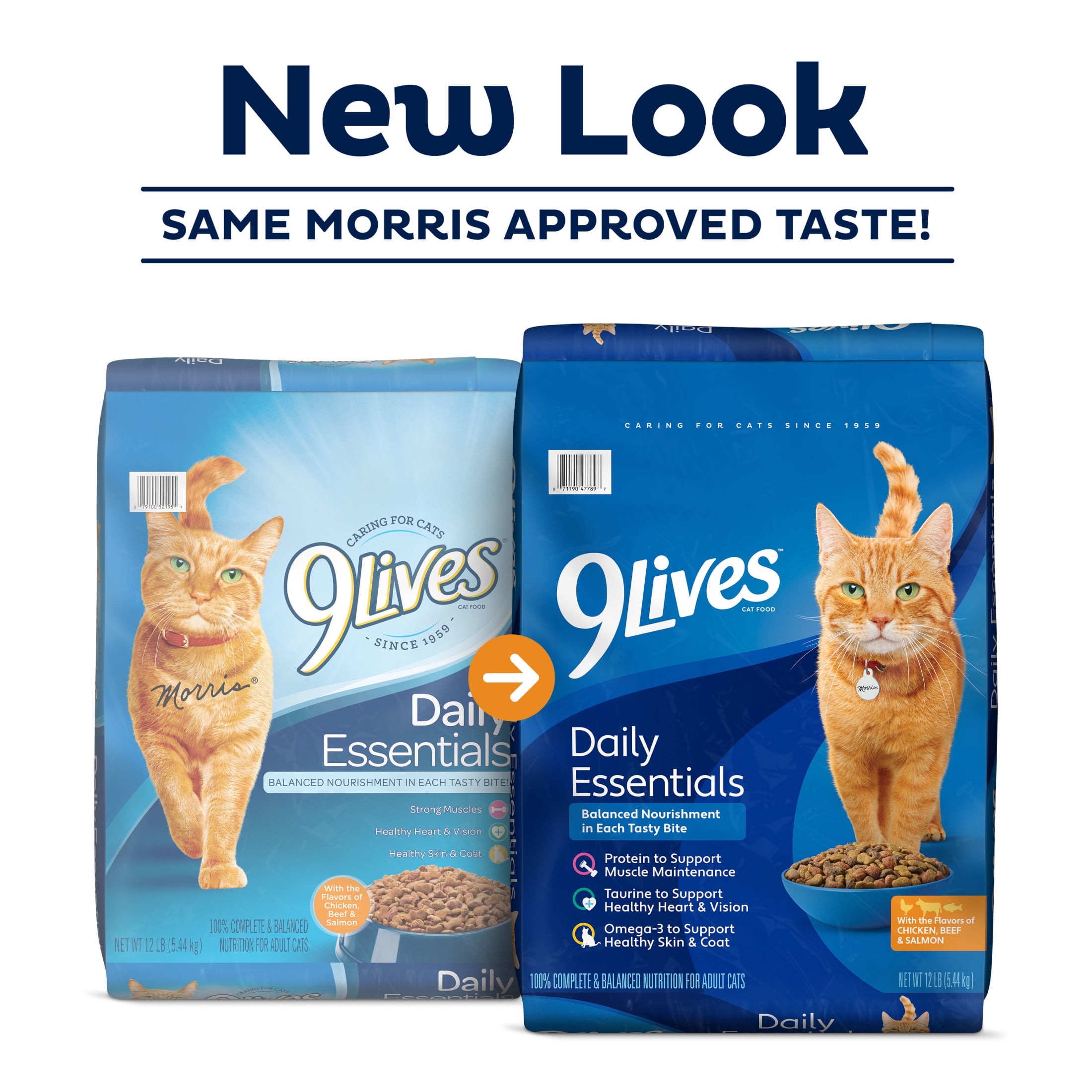 9Lives Daily Essentials Dry Cat Food, Chicken, Beef & Salmon Recipe (20 lb) 384ms